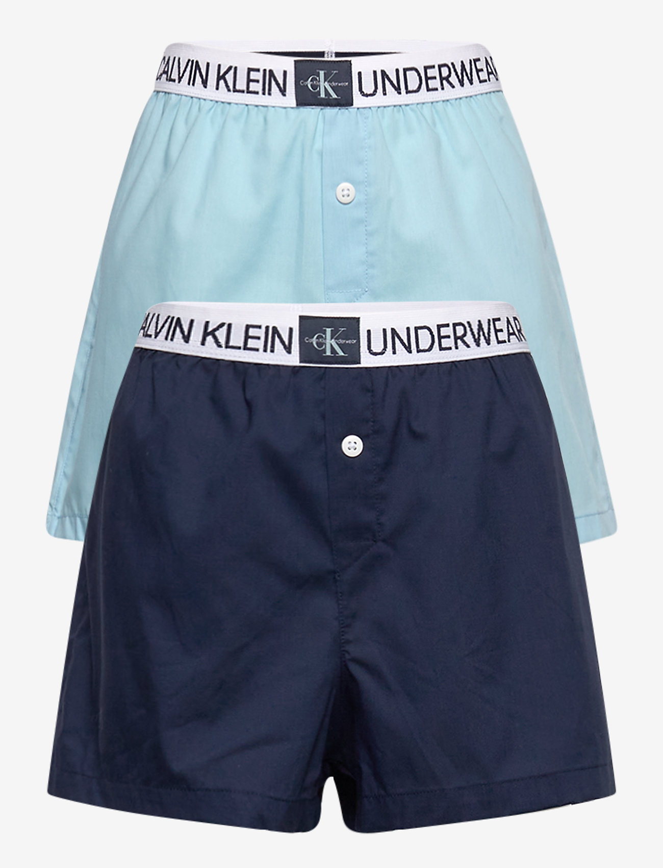 Calvin Klein - 2PK WOVEN BOXERS - bluefizz/navyiris - 0