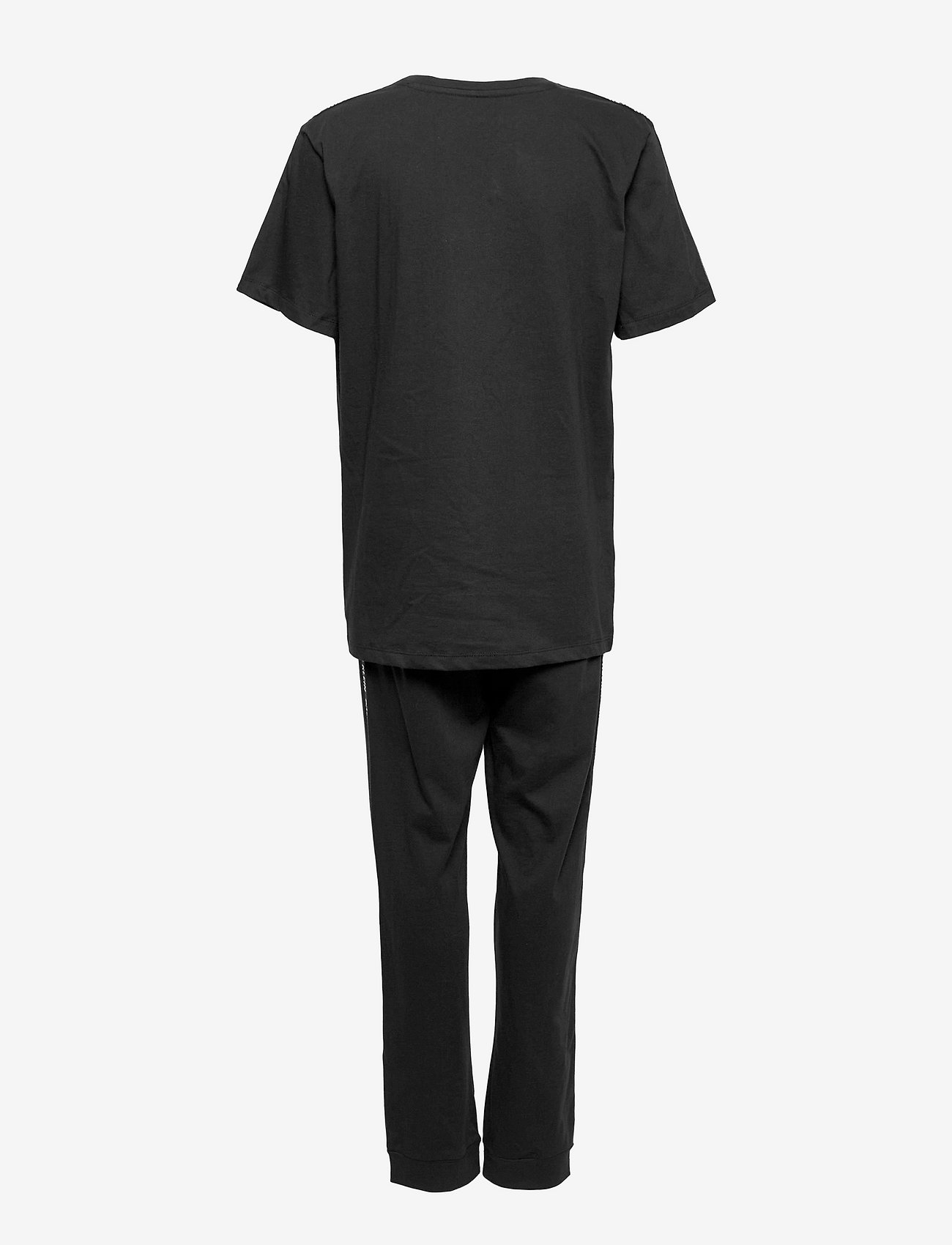 Calvin Klein - KNIT PJ SET (SS+CUFFED PANT) - pvh black - 1