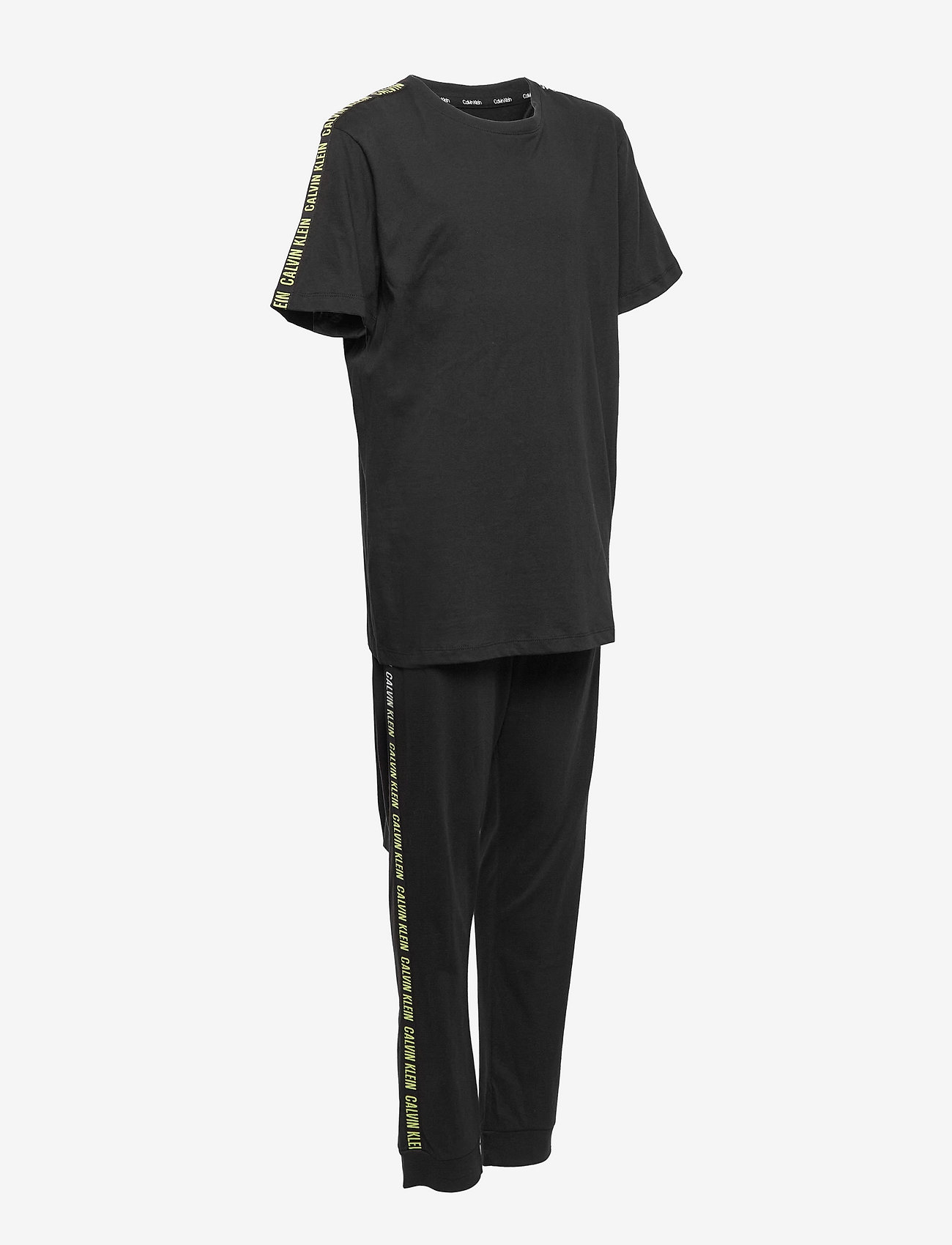 Calvin Klein - KNIT PJ SET (SS+CUFFED PANT) - pvh black - 2