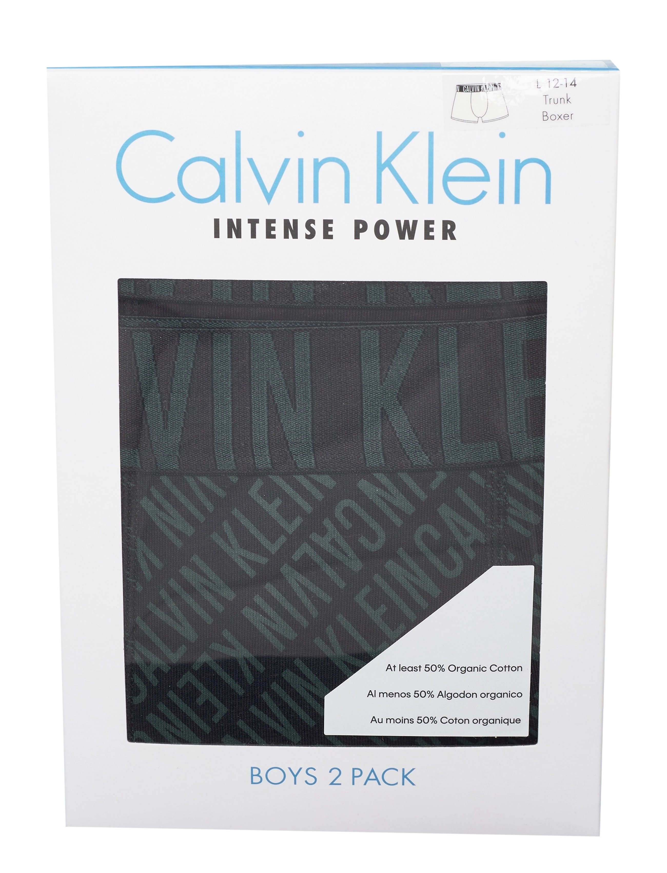 Calvin Klein - 2PK TRUNKS - iplogogreenaop/pvhblack - 2
