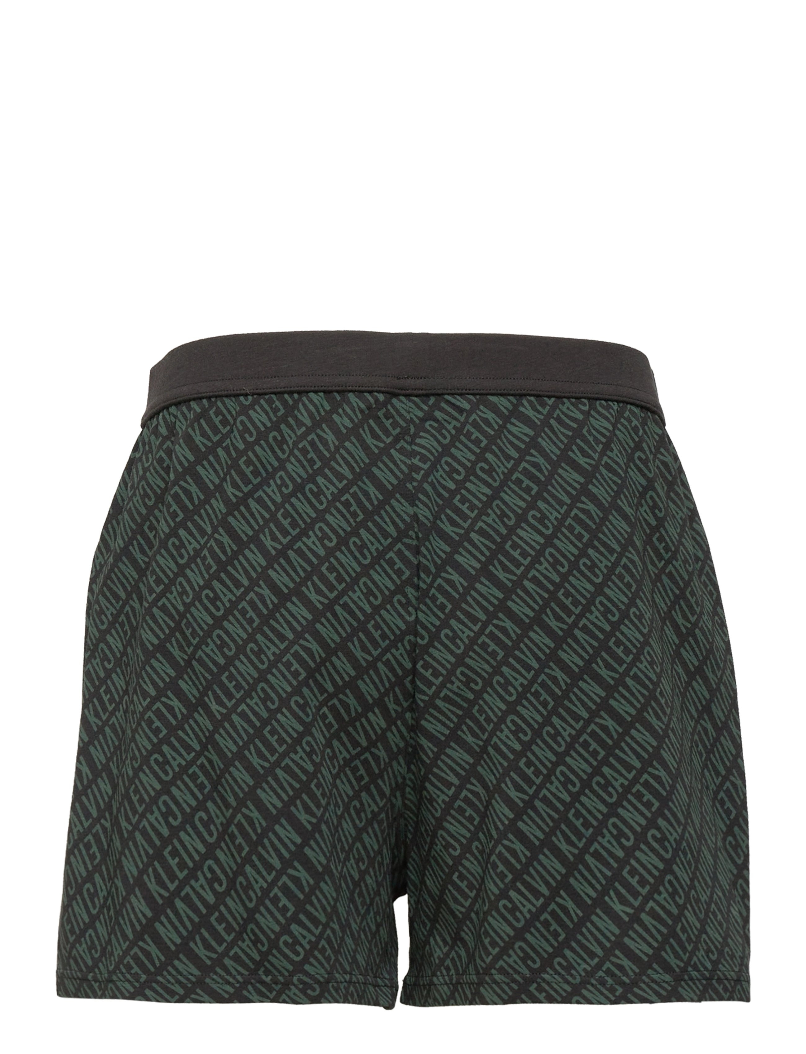 Calvin Klein - KNIT PJ SET (SS+SHORT) - darkspruce/w/iplogogreenaop - 3