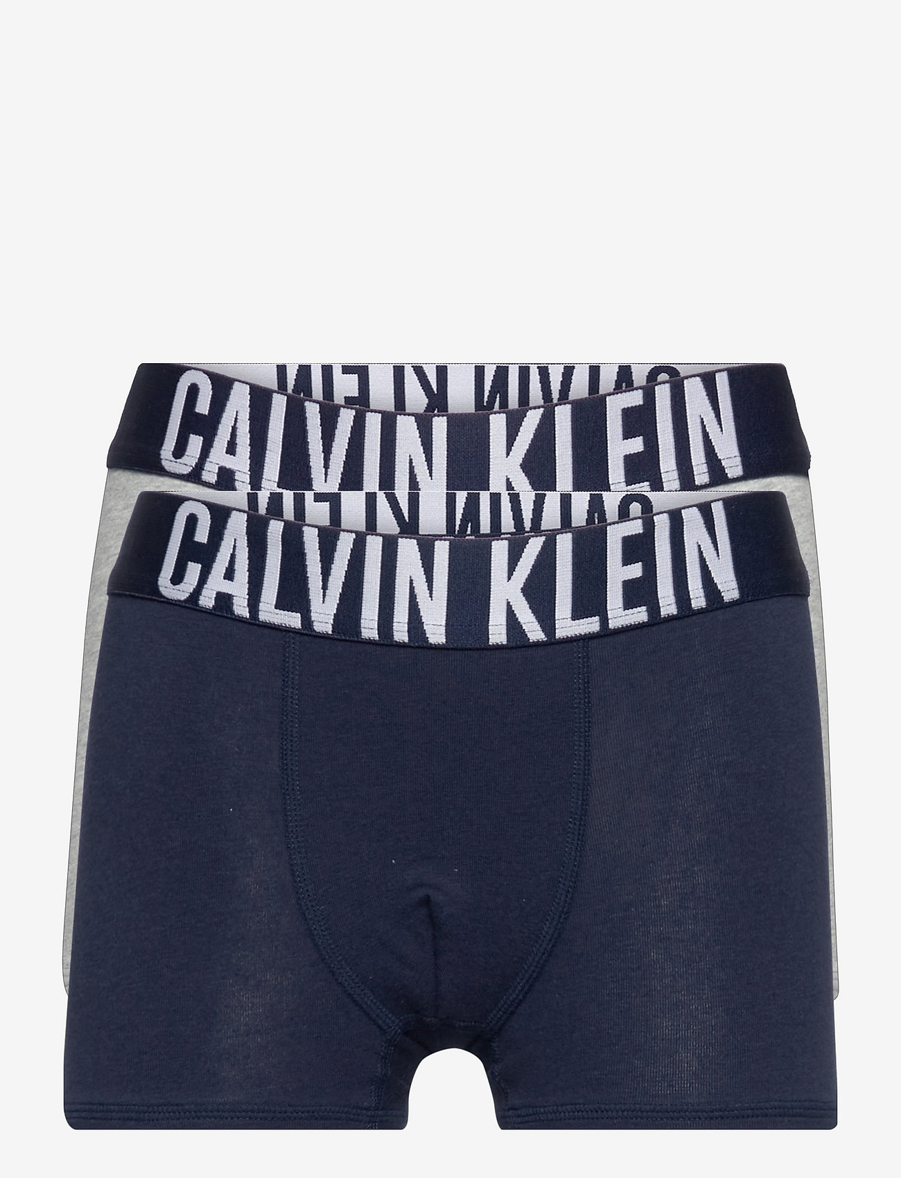 Calvin Klein - 2PK TRUNKS - greyheather/navyiris - 0