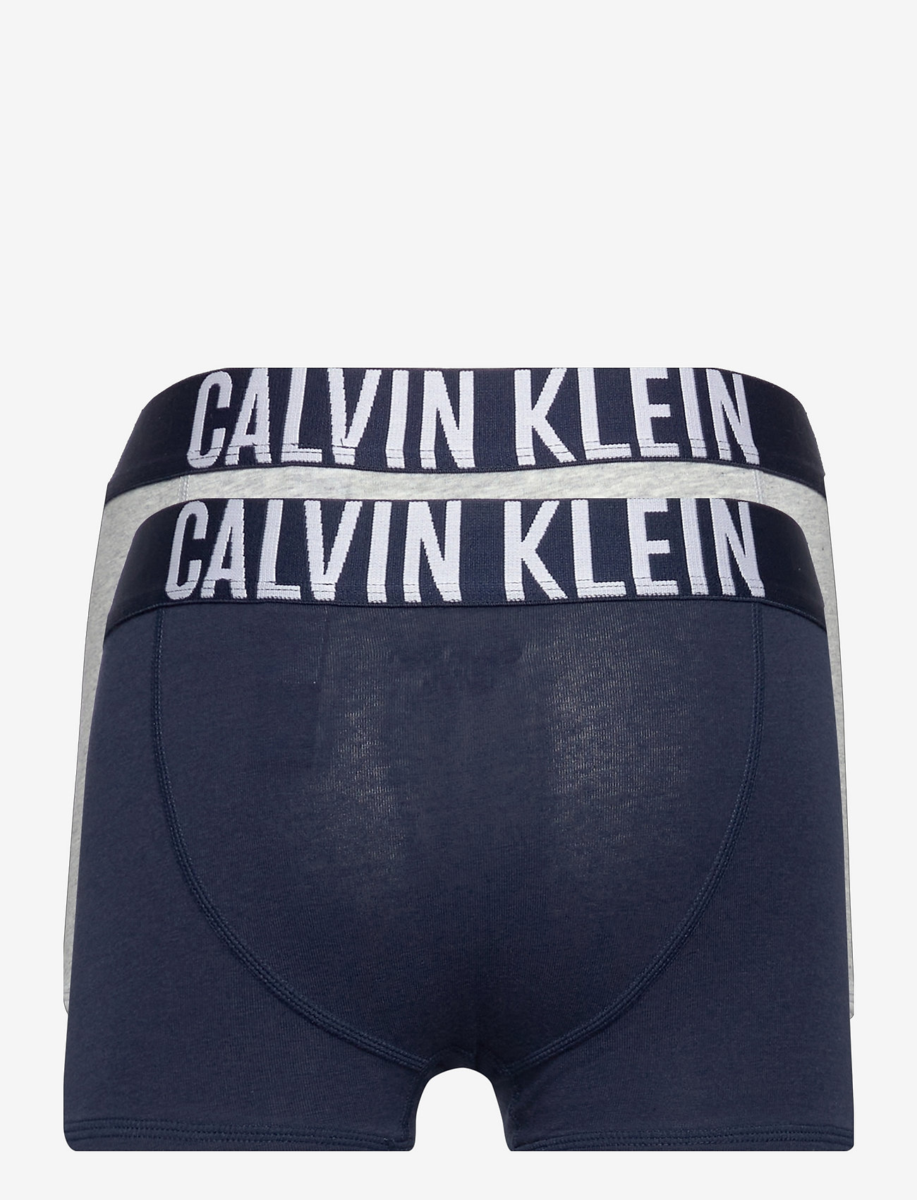 Calvin Klein - 2PK TRUNKS - greyheather/navyiris - 1
