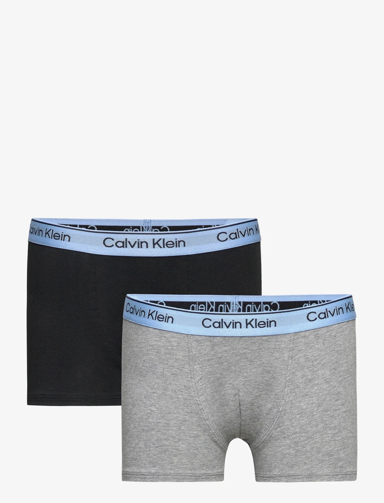 Calvin Klein - 2PK TRUNK - majtki - greyheather/pvhblack - 0