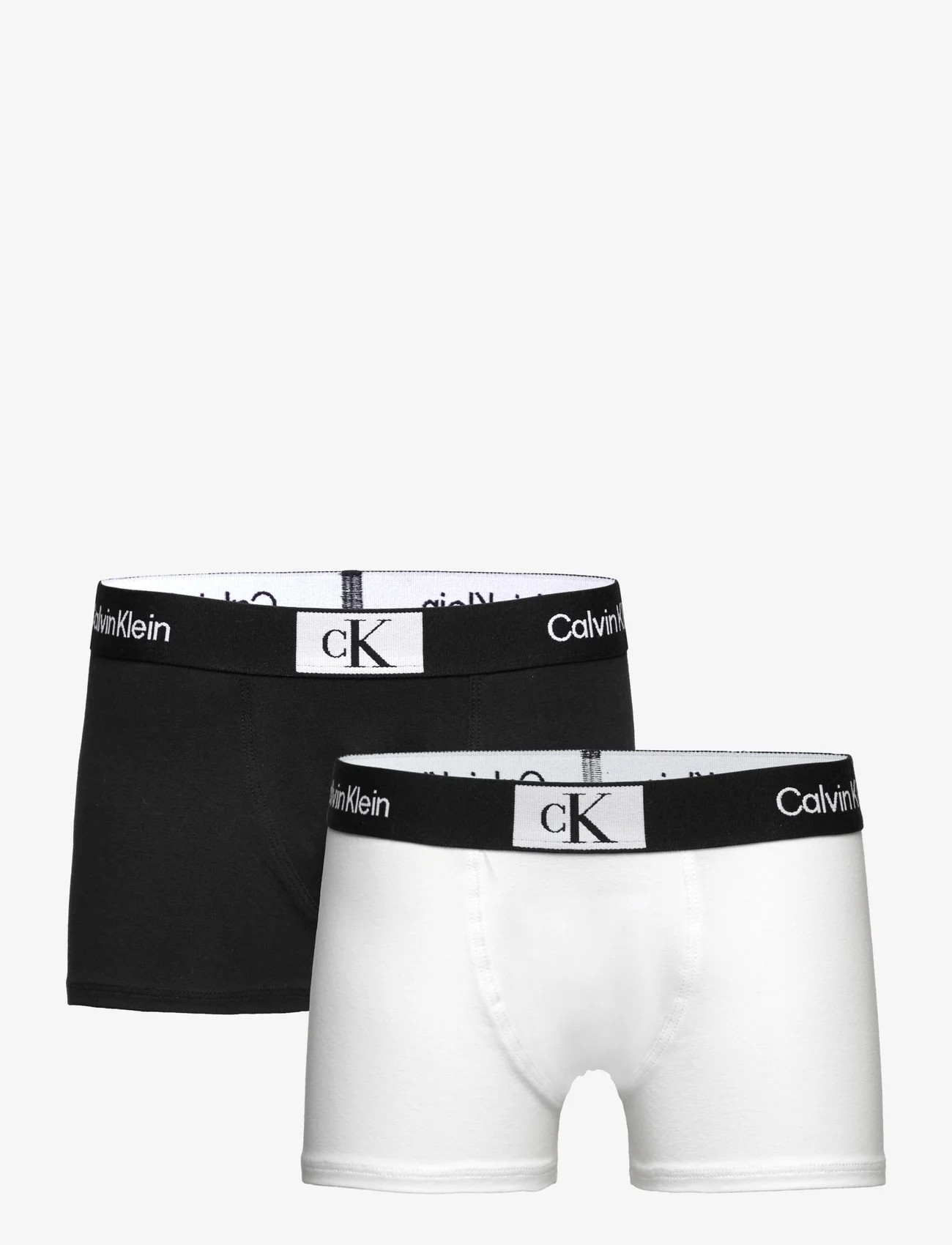 Calvin Klein - 2PK TRUNK - onderbroeken - pvhwhite/pvhblack - 0