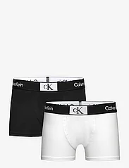 Calvin Klein - 2PK TRUNK - majtki - pvhwhite/pvhblack - 0