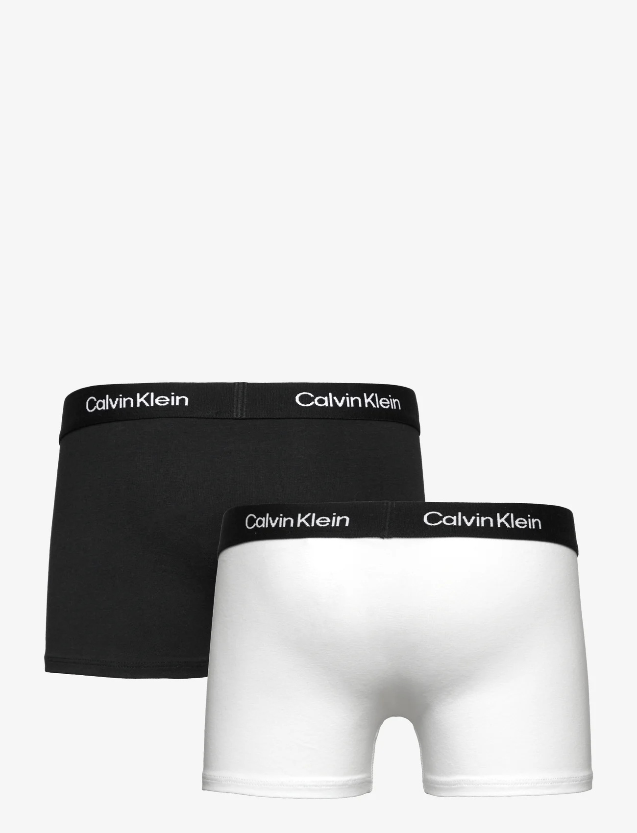 Calvin Klein - 2PK TRUNK - unterhosen - pvhwhite/pvhblack - 1