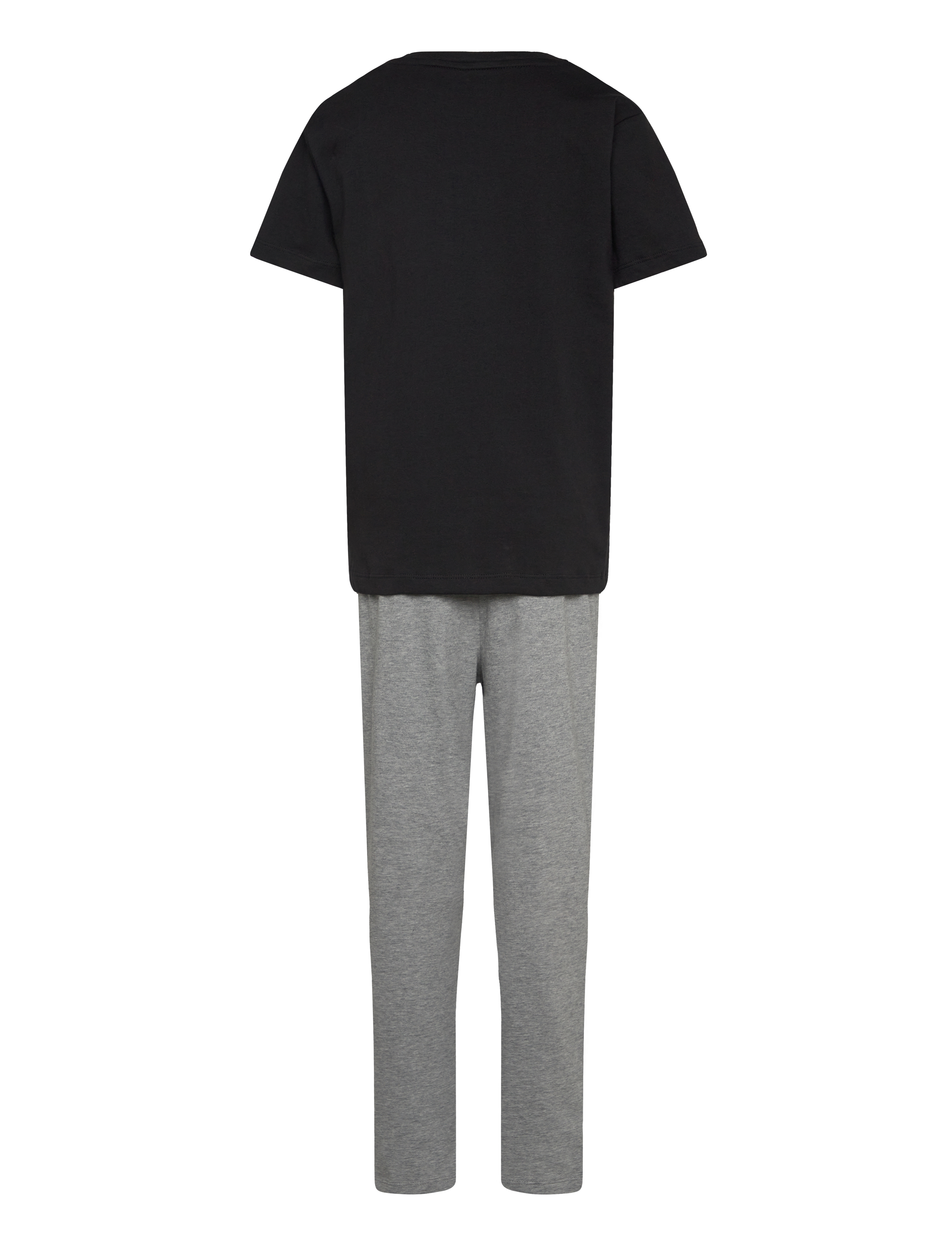 Calvin Klein - KNIT PJ SET (SS+PANT) - komplektid - pvhblack w greyheather - 2