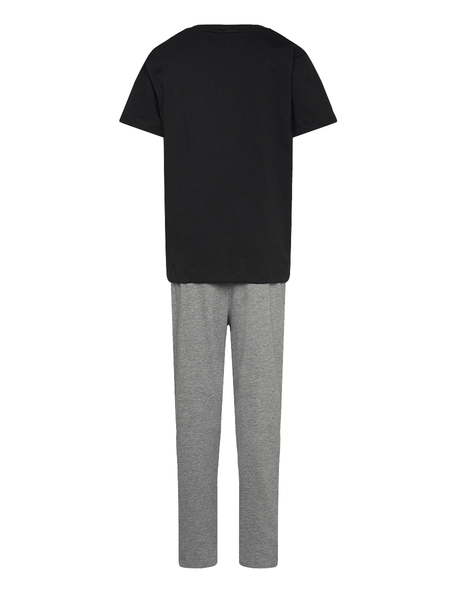 Calvin Klein - KNIT PJ SET (SS+PANT) - pyjamasset - pvhblack w greyheather - 2