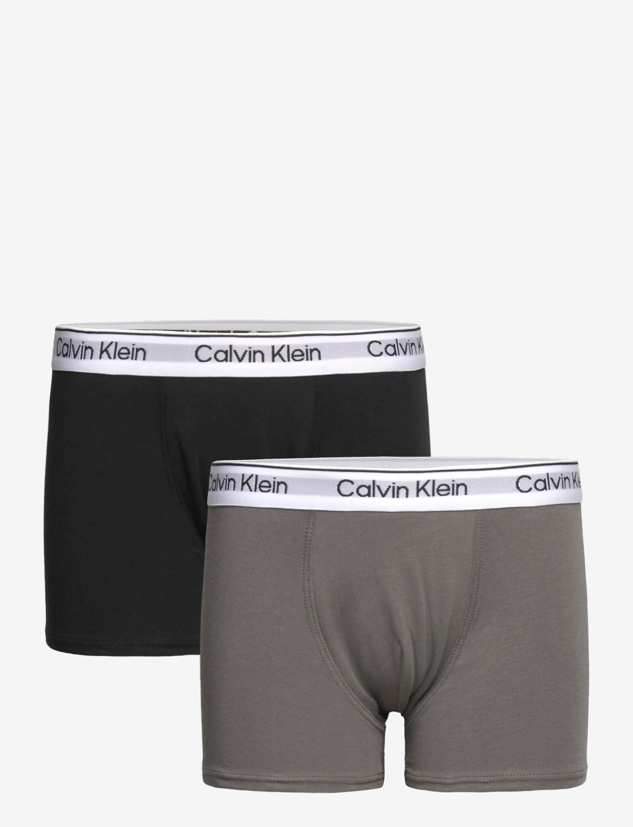 Calvin Klein - 2PK TRUNK - onderbroeken - granitegrey/pvhblack - 0