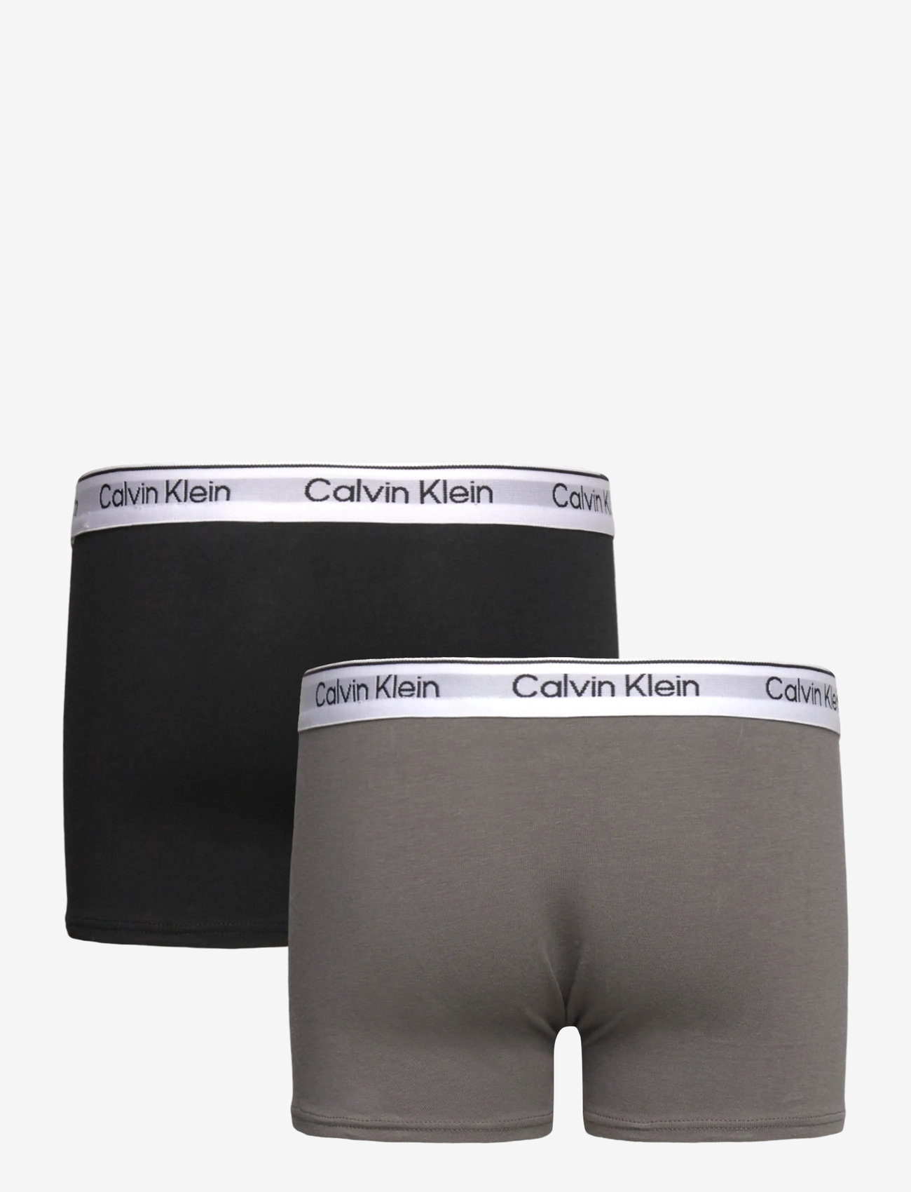 Calvin Klein - 2PK TRUNK - onderbroeken - granitegrey/pvhblack - 1