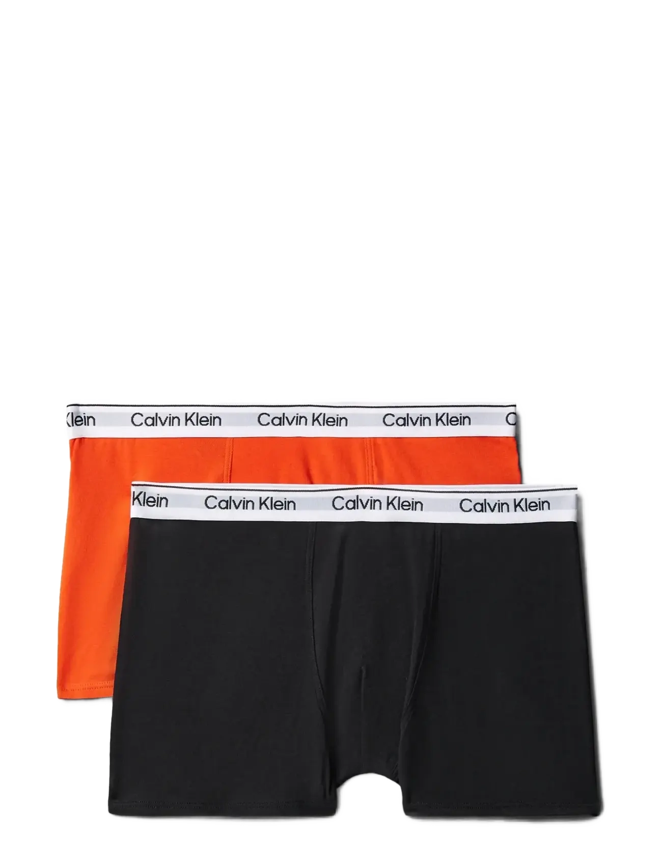 Calvin Klein 2PK TRUNK - Tøj - ORANGECOM BLACK / orange