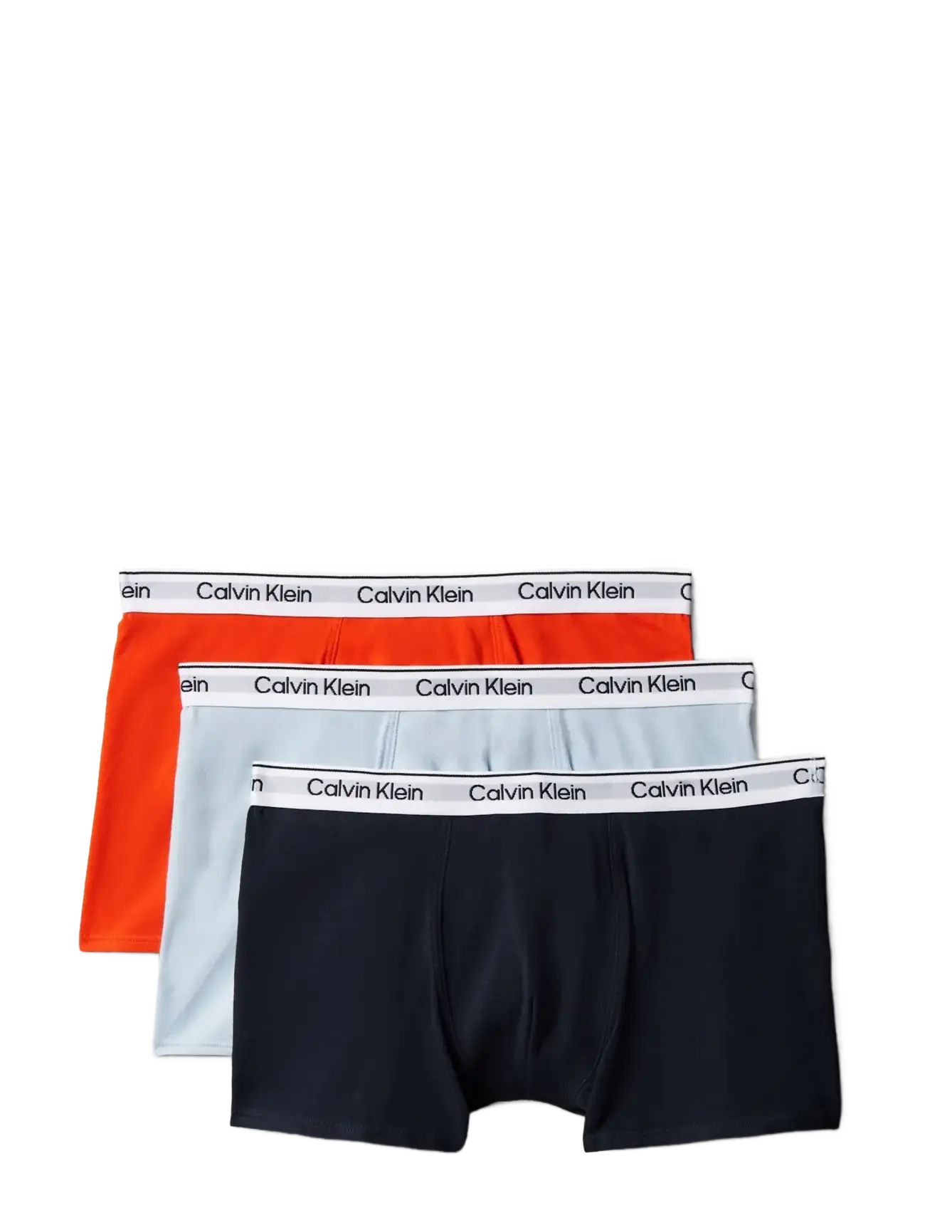 Calvin Klein 3PK TRUNK - Undertøj - DRKSAPPHIRE BRZYBLUE ORANGE / orange