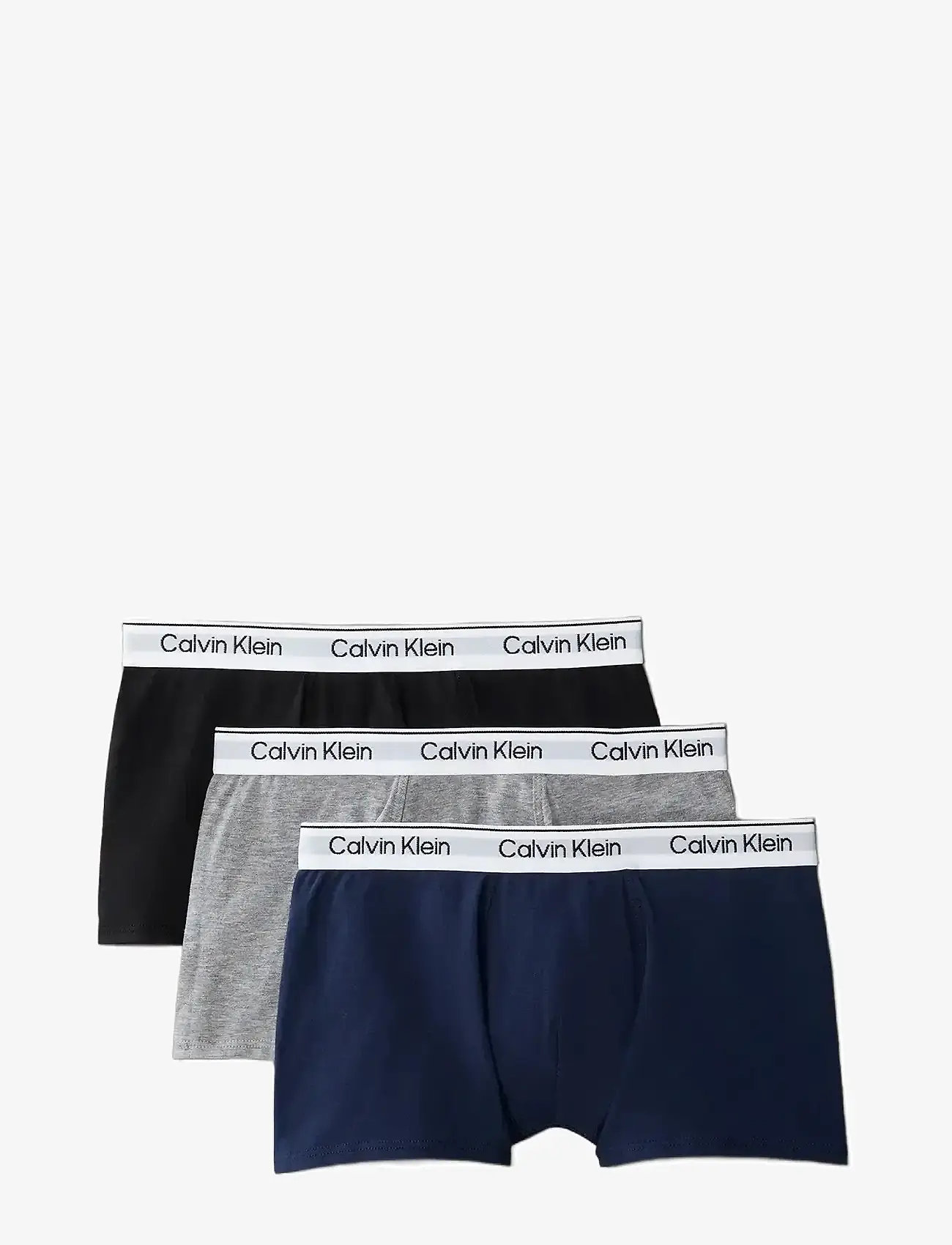 Calvin Klein - 3PK TRUNK - unterhosen - pvhblack blackiris greyheather - 0