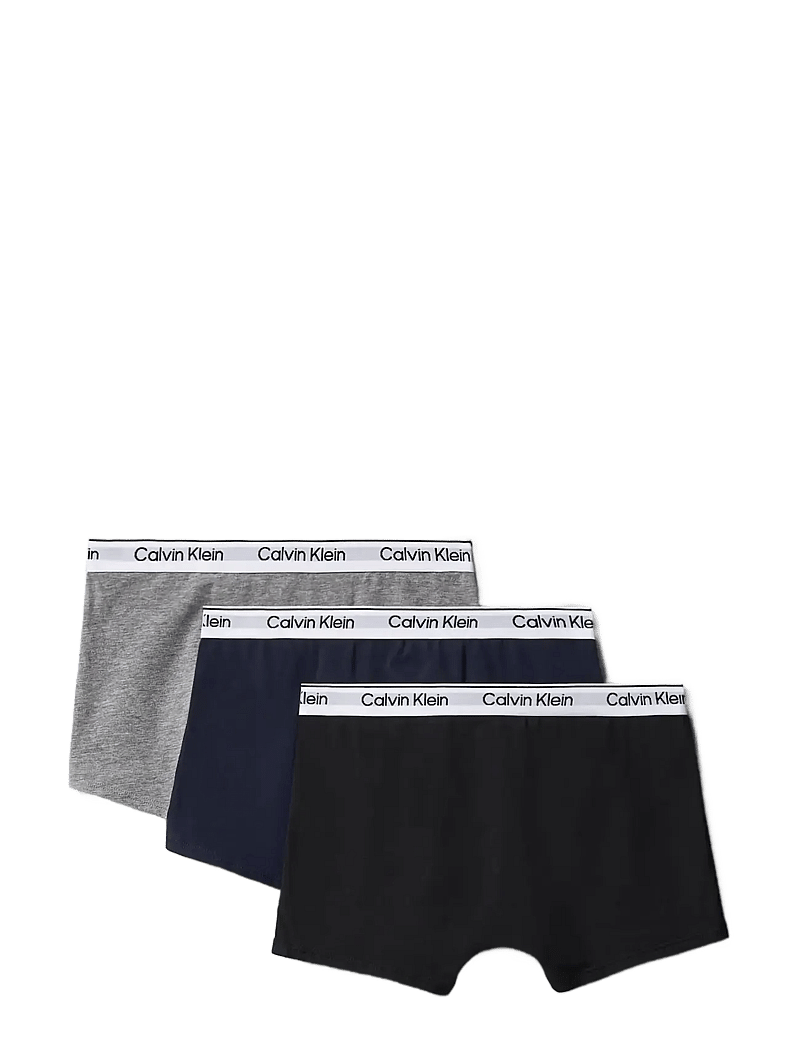 Calvin Klein - 3PK TRUNK - unterhosen - pvhblack blackiris greyheather - 1