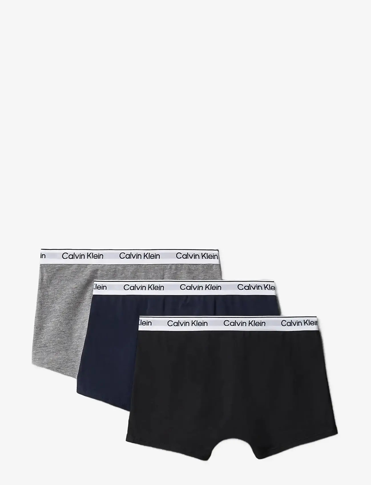 Calvin Klein - 3PK TRUNK - unterteile - pvhblack greyheather blackiris - 1