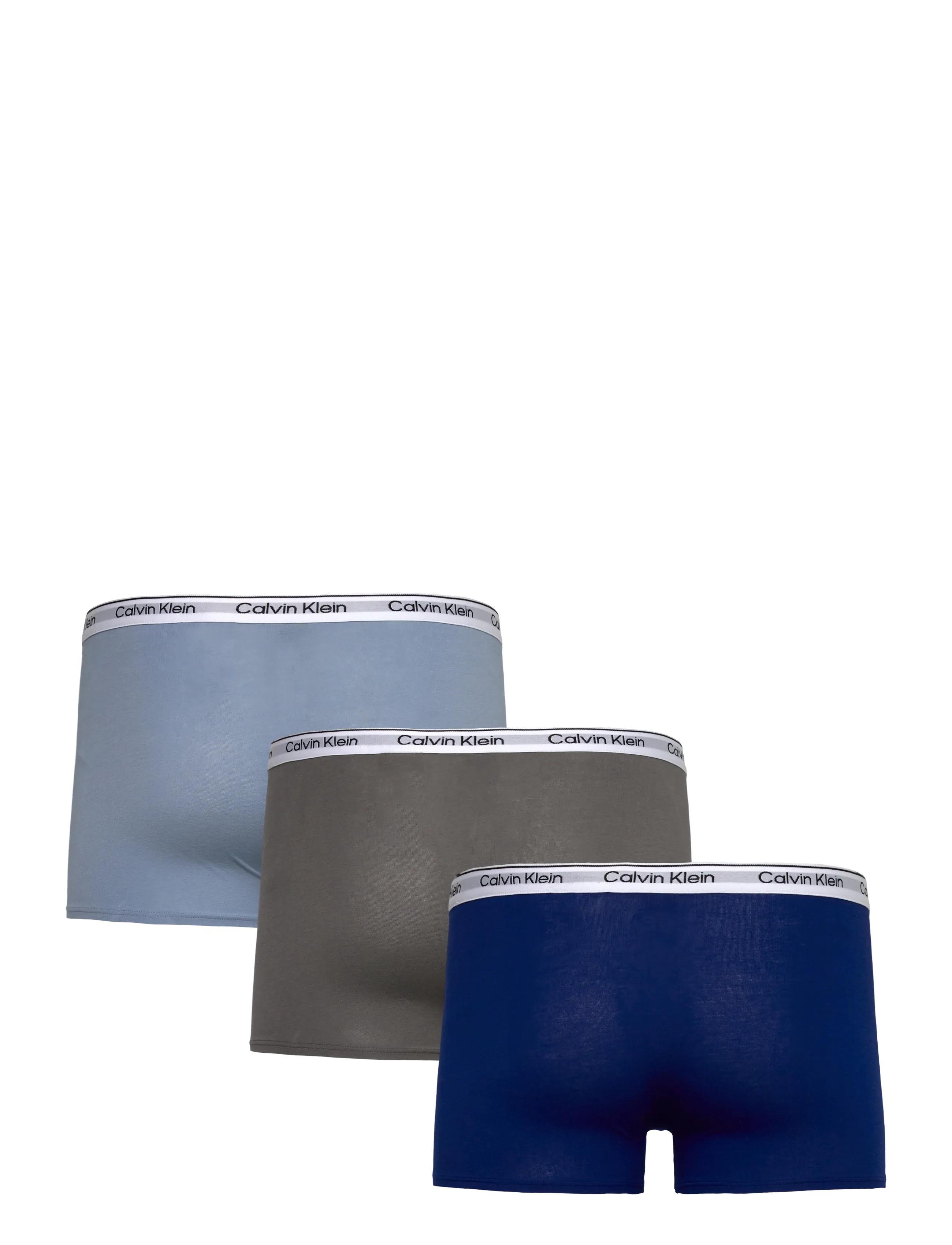 Calvin Klein - 3PK TRUNK - underdele - fadeddenim boldblue granitegrey - 1
