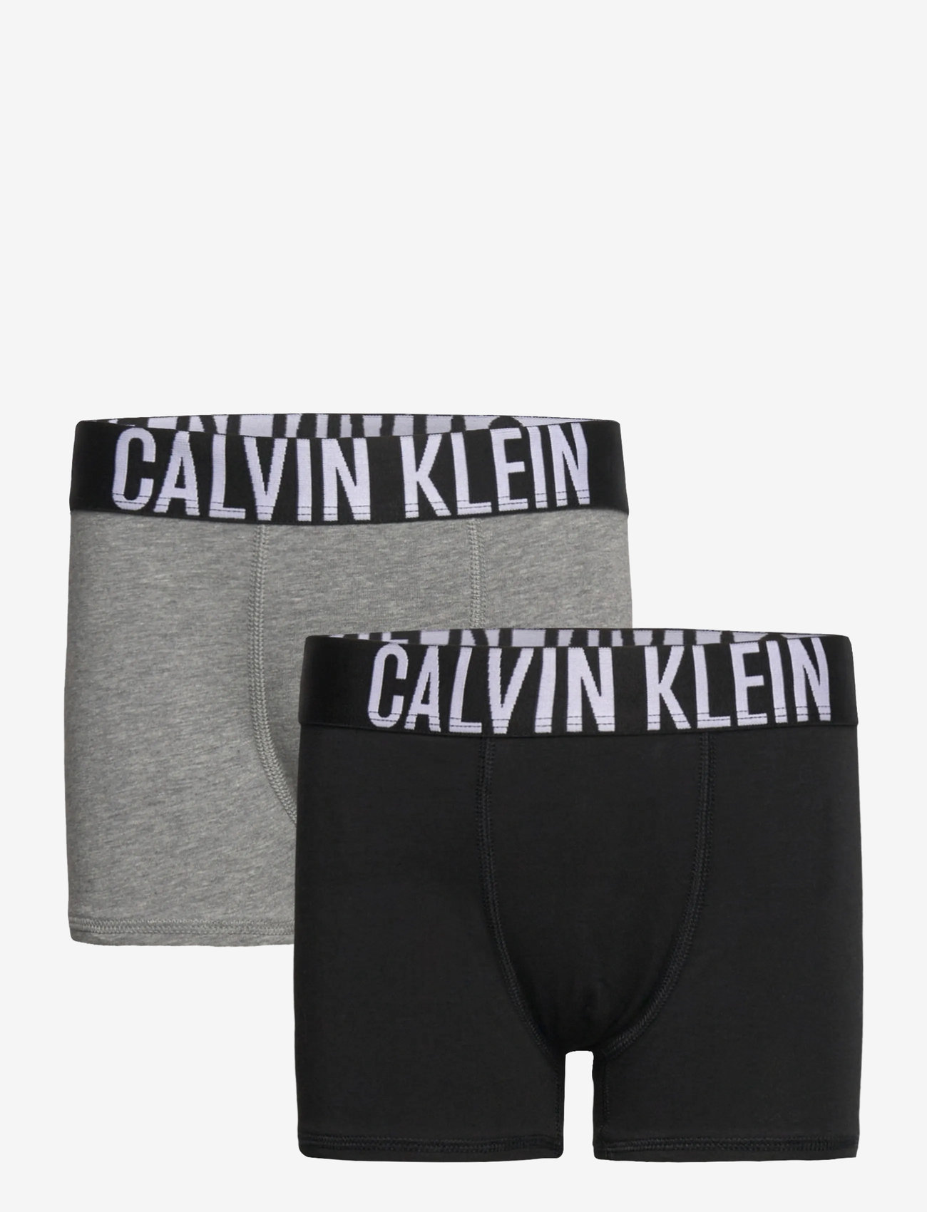 Calvin Klein - 2PK TRUNK - unterteile - pvhblack/greyheather - 0