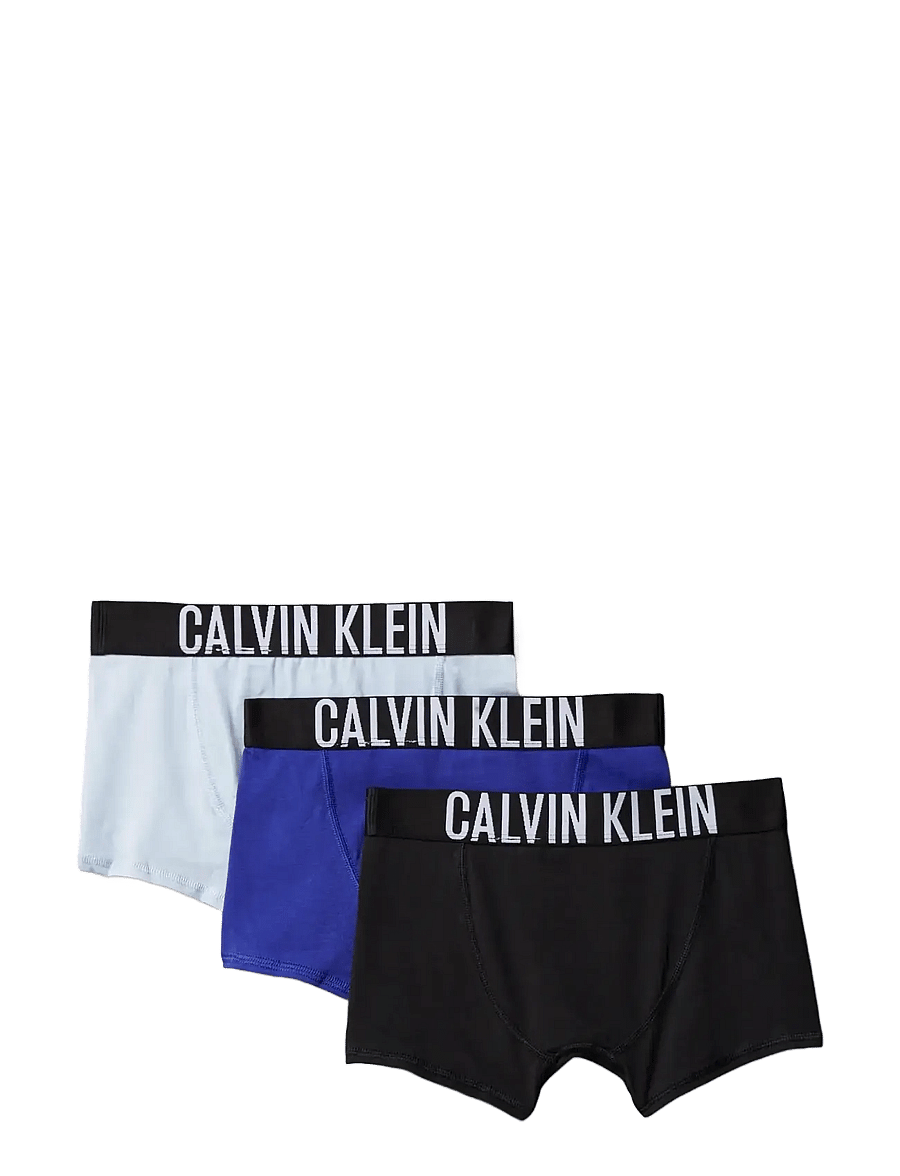 Calvin Klein - 3PK TRUNK - apakšveļas komplekti - black blueslvrfog brzyblue - 0
