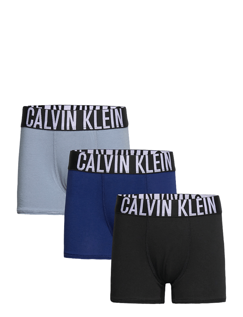 Calvin Klein - 3PK TRUNK - aluspesukomplektid - fadeddenim/boldblue/pvhblack - 0