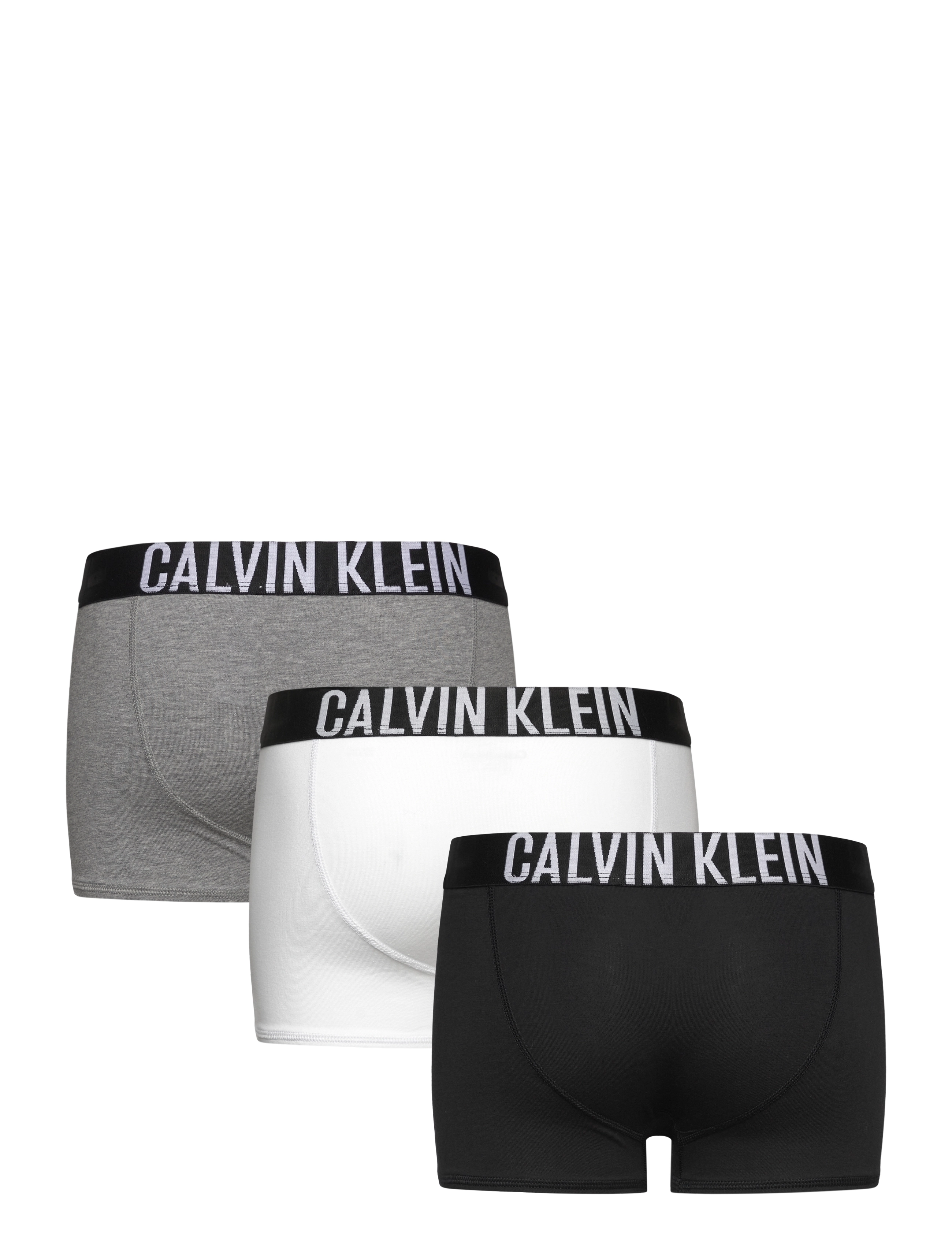 Calvin Klein - 3PK TRUNK - aluspesukomplektid - pvhblack grey heather pvhwhite - 1