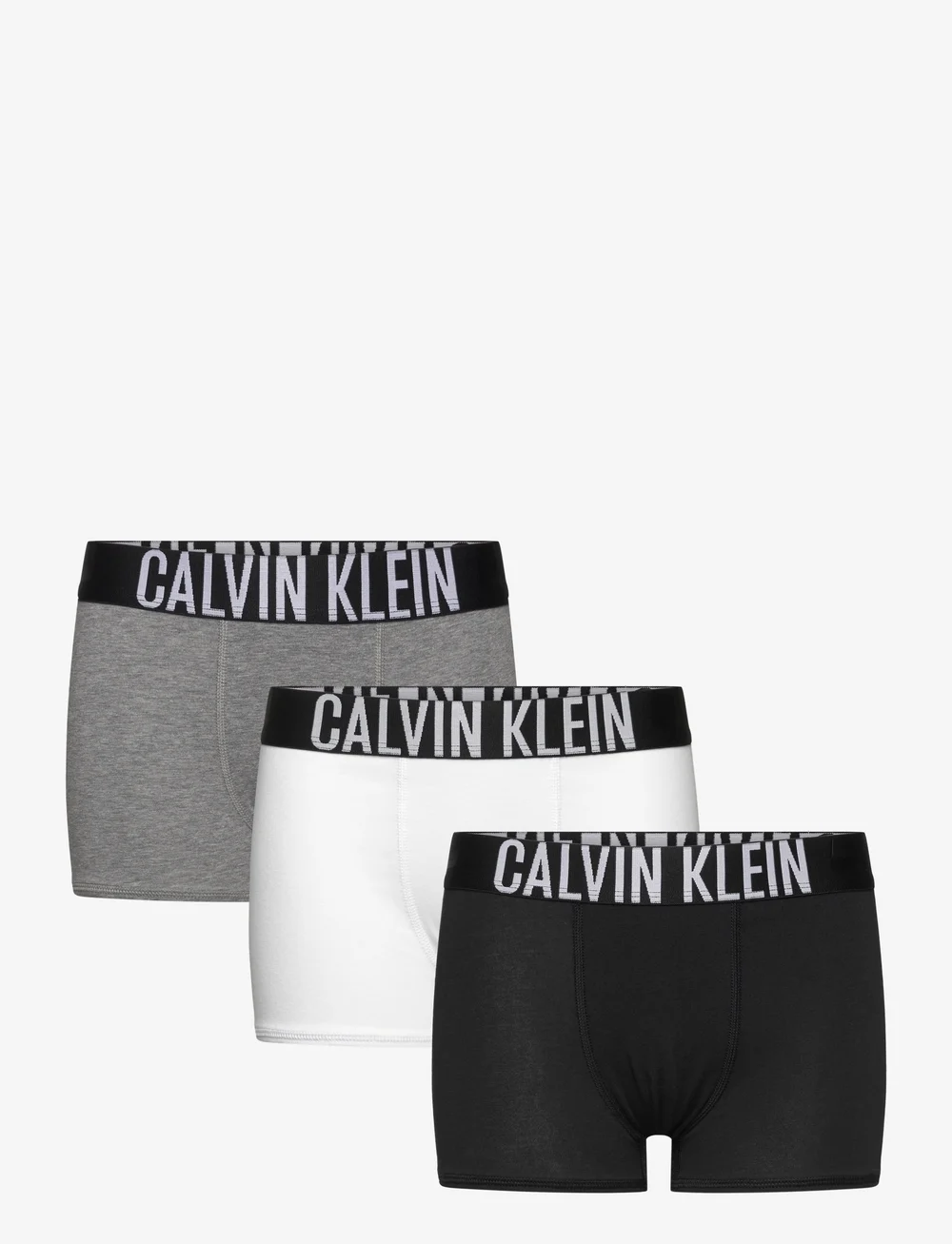 Calvin Klein - 3PK TRUNK - underklädesset - pvhwhite pvhblack grey heather - 1