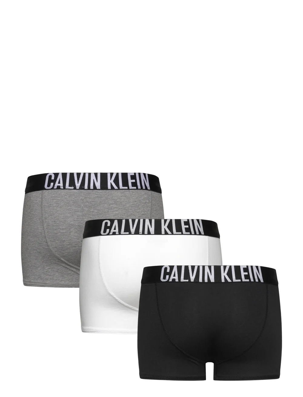 Calvin Klein - 3PK TRUNK - underklädesset - pvhwhite pvhblack grey heather - 2