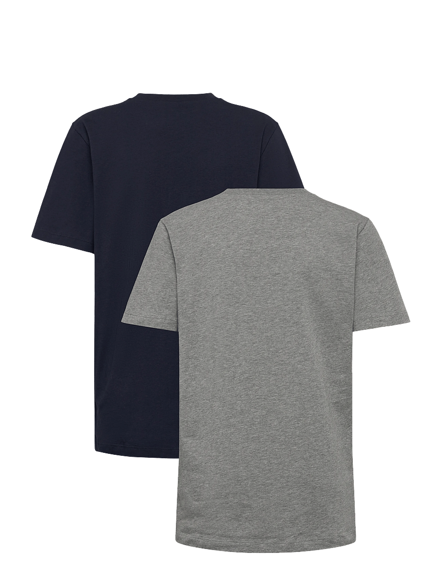 Calvin Klein - 2PK TEE - kurzärmelige - greyhtr darksapphire - 2
