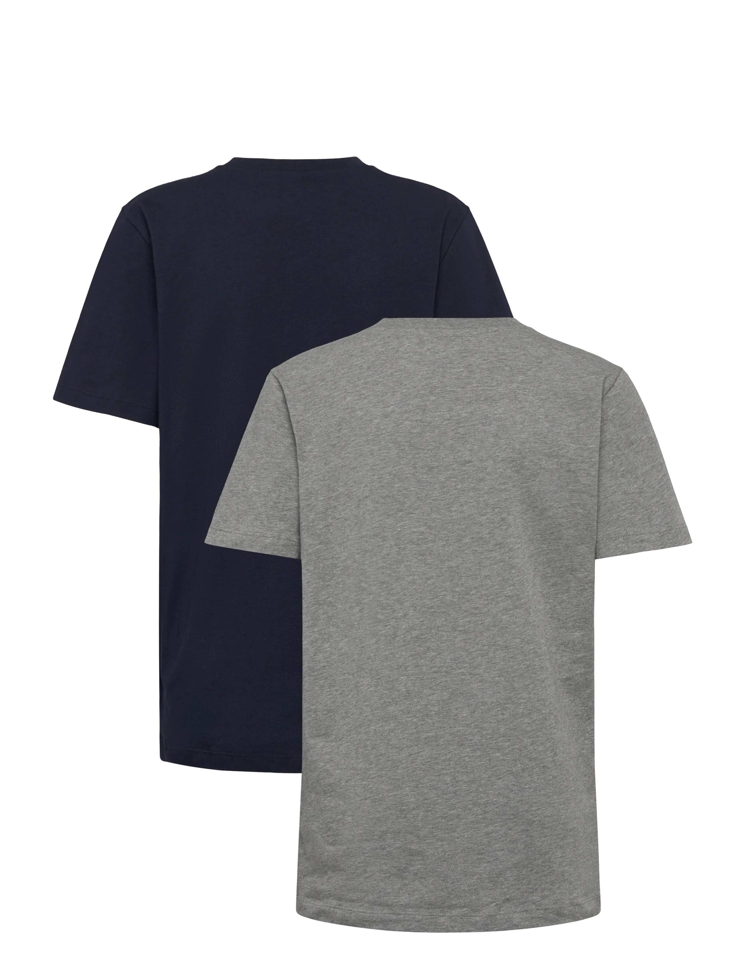 Calvin Klein - 2PK TEE - kortermede t-skjorter - greyhtr darksapphire - 2
