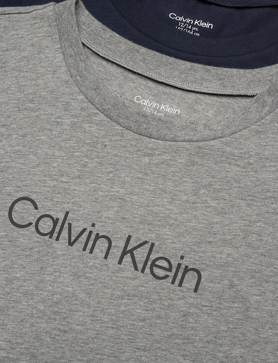 Calvin Klein - 2PK TEE - kurzärmelige - greyhtr darksapphire - 1