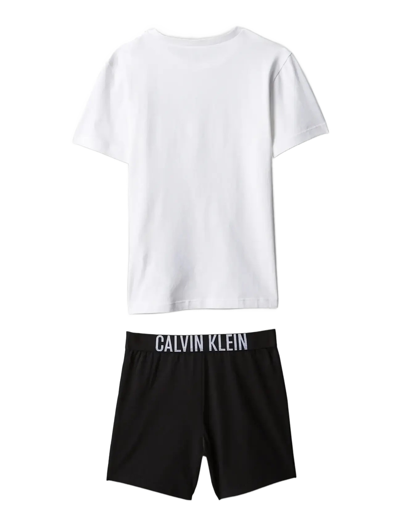 Calvin Klein - KNIT PJ SET (SS+SHORT) - pyjama-sets - classicwhite ckblack - 1