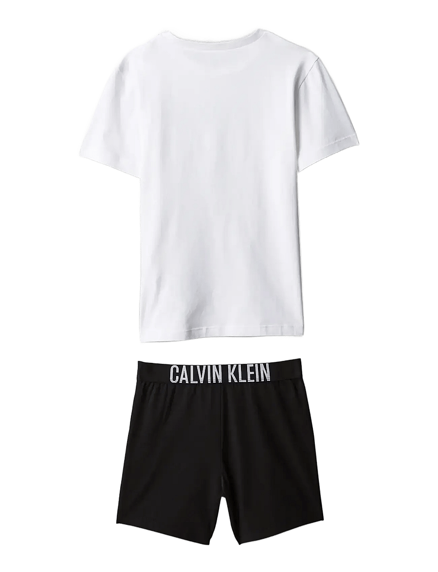Calvin Klein - KNIT PJ SET (SS+SHORT) - pyjamasets - classicwhite ckblack - 1