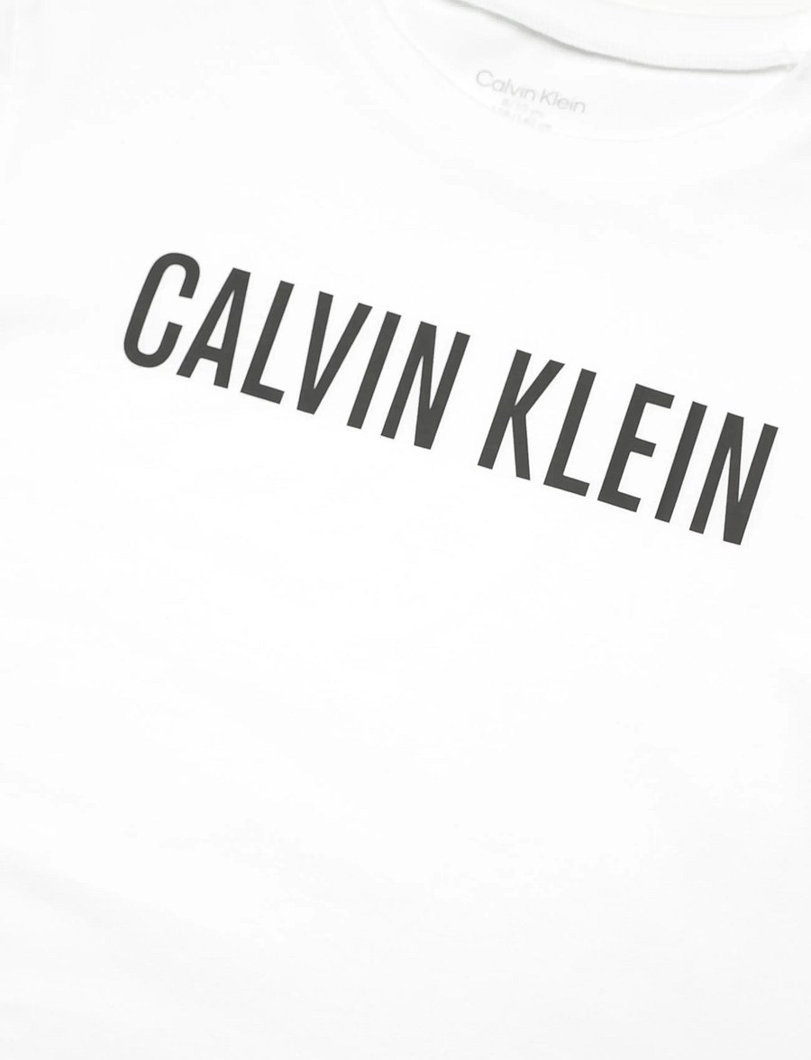 Calvin Klein - KNIT PJ SET (SS+SHORT) - pyjamasets - classicwhite ckblack - 4