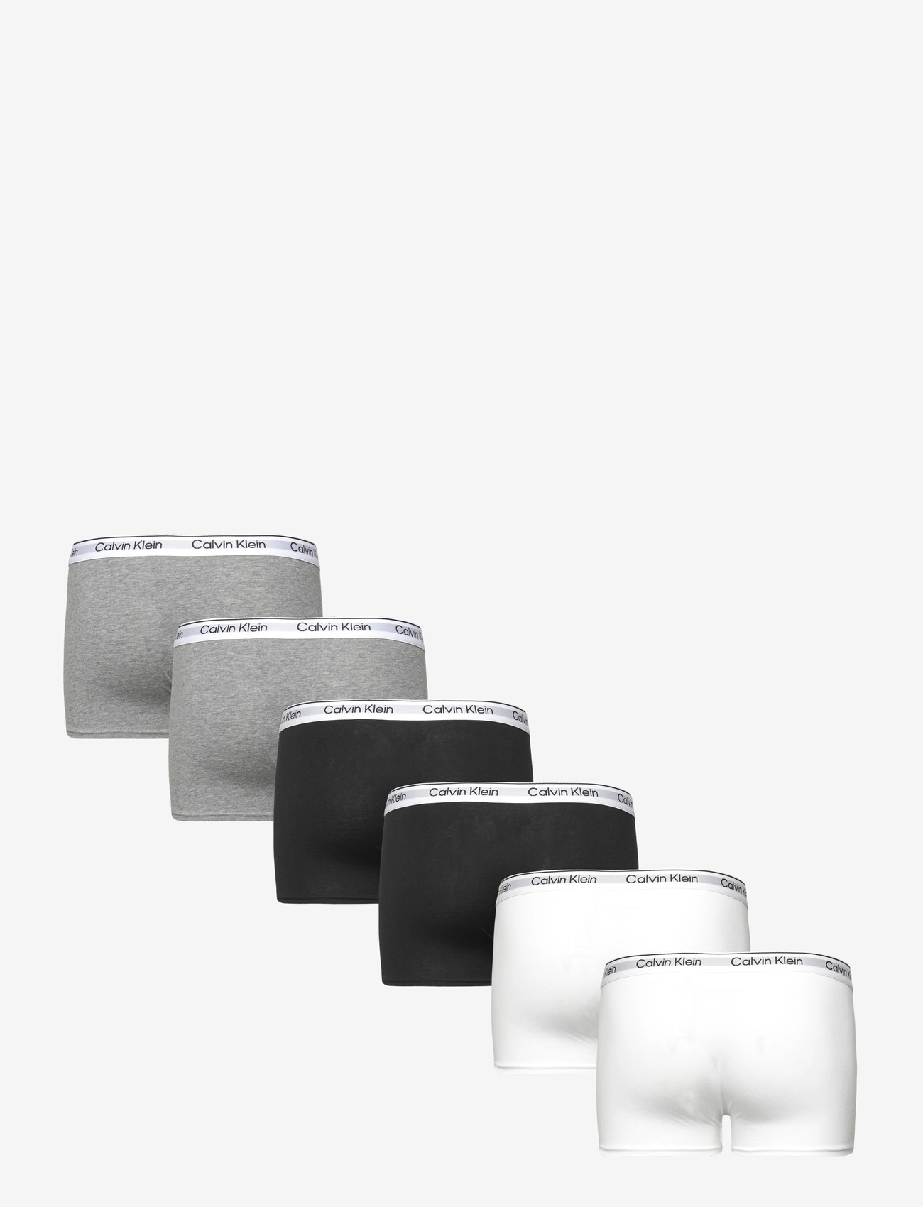 Calvin Klein - 7PK TRUNK - underpants - ckblack greyhtr brightwhite - 1