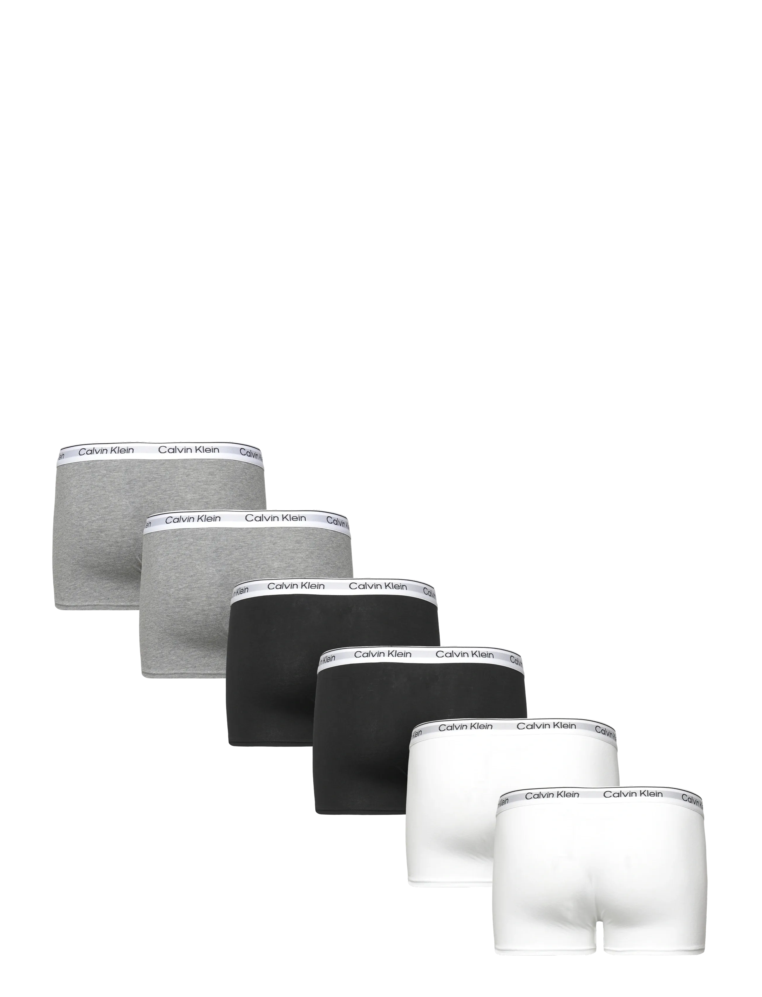 Calvin Klein - 7PK TRUNK - püksid - ckblack greyhtr brightwhite - 1