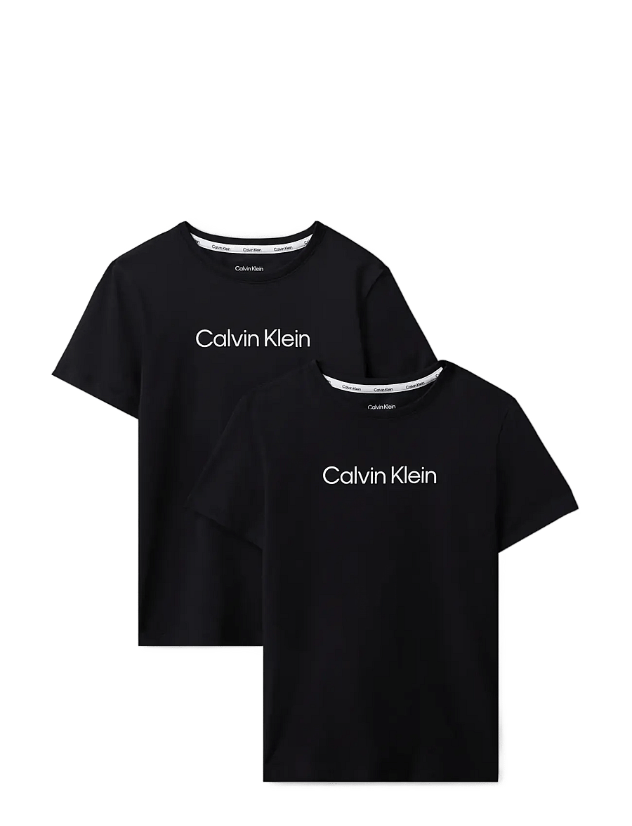 Calvin Klein - BOYS 2PK SS TEE - lühikeste varrukatega t-särgid - black black - 1