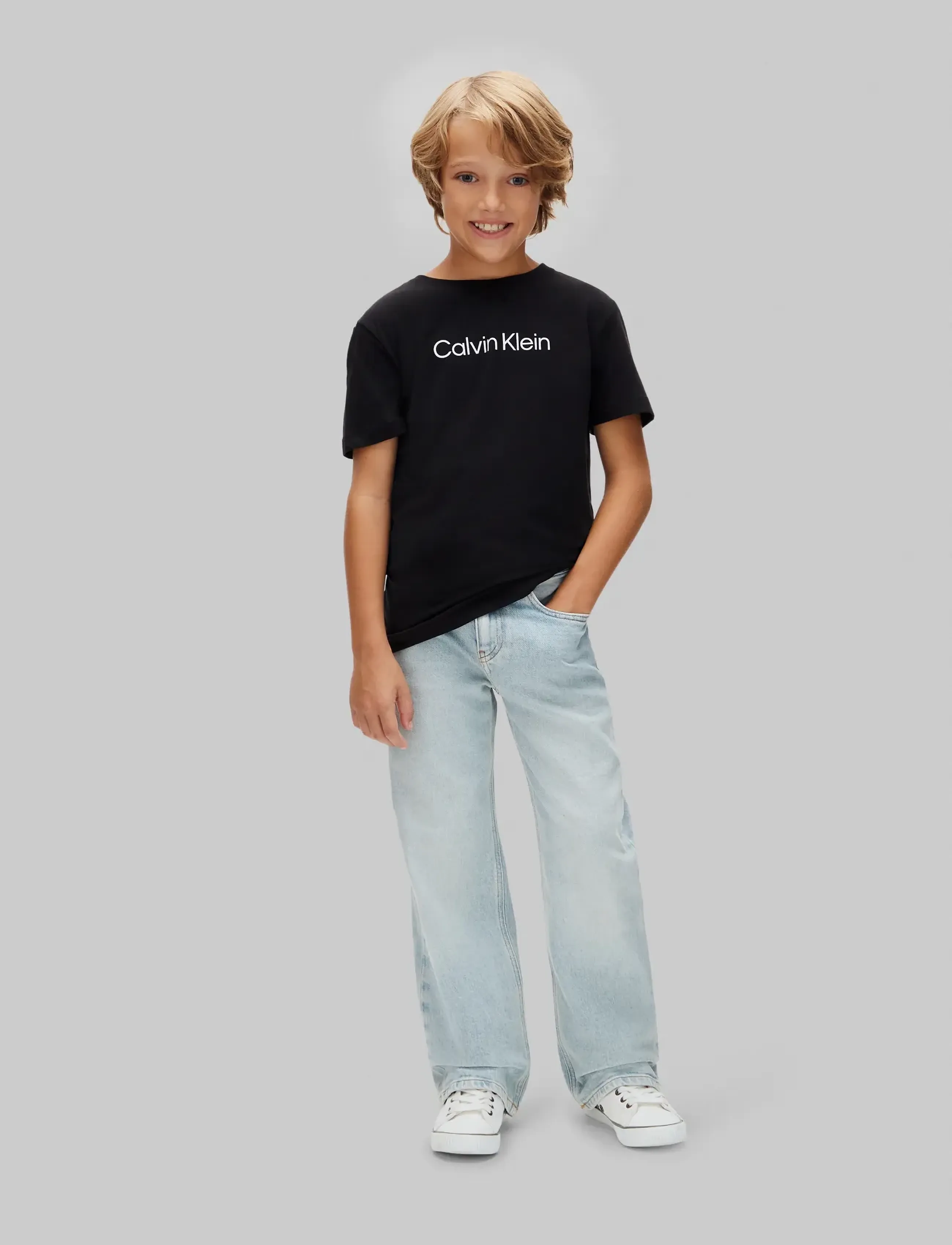Calvin Klein BOYS 2PK SS TEE - Calvin Klein - BLACK BLACK / black