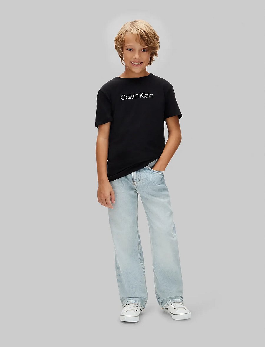 Calvin Klein - BOYS 2PK SS TEE - lühikeste varrukatega t-särgid - black black - 0