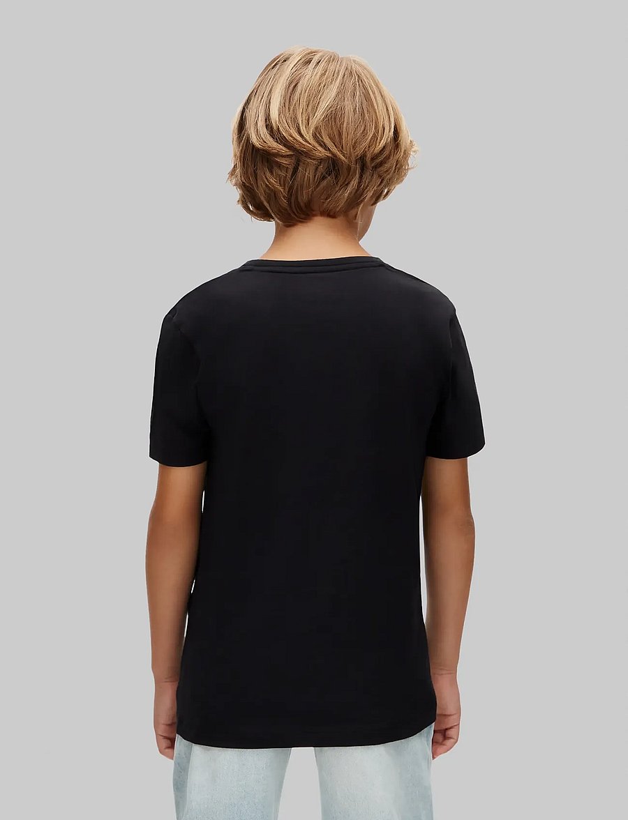 Calvin Klein - BOYS 2PK SS TEE - lühikeste varrukatega t-särgid - black black - 2