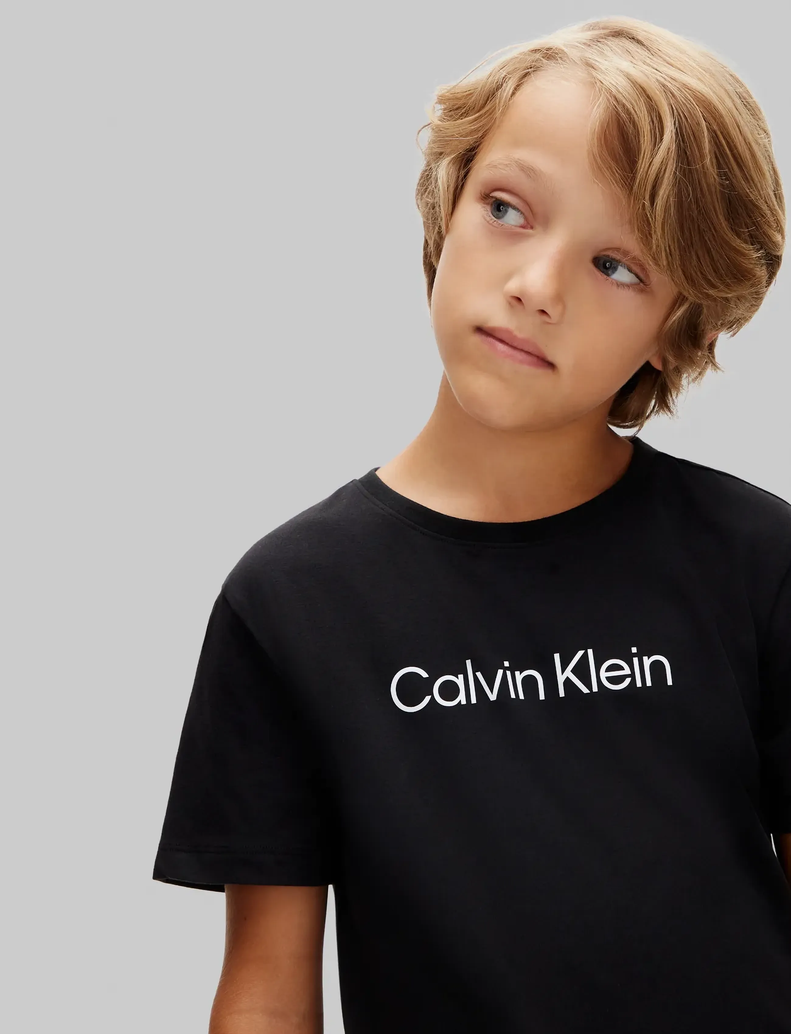 Calvin Klein - BOYS 2PK SS TEE - lühikeste varrukatega t-särgid - black black - 3