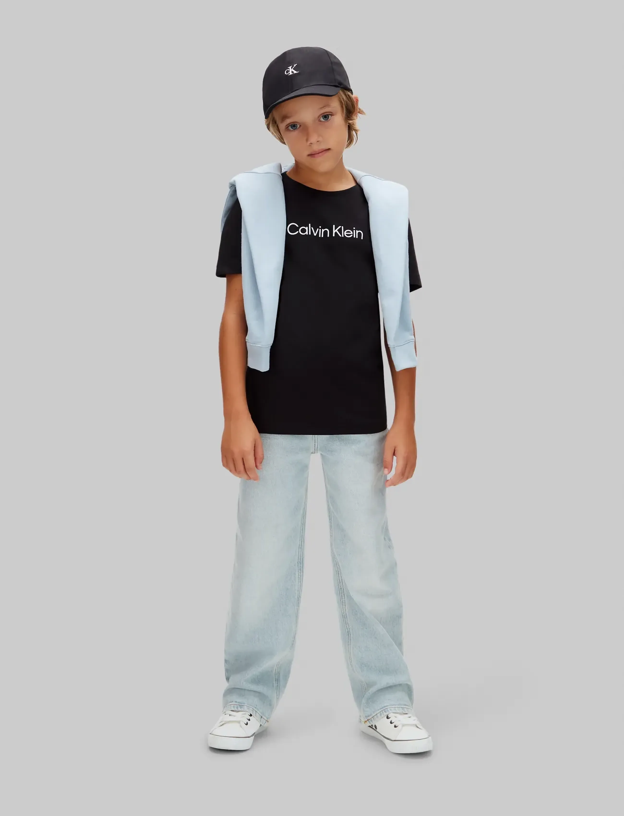 Calvin Klein - BOYS 2PK SS TEE - lühikeste varrukatega t-särgid - black black - 5
