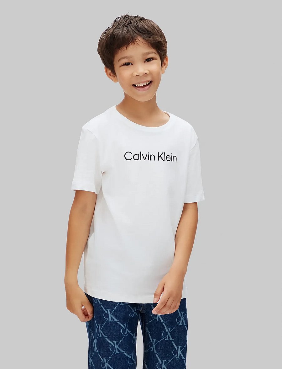 Calvin Klein - BOYS 2PK SS TEE - white white - 3