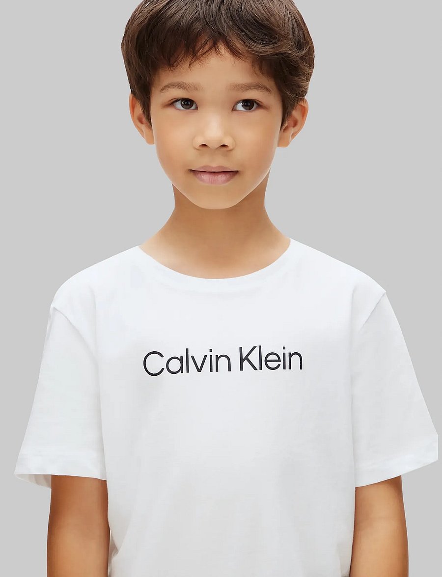 Calvin Klein - BOYS 2PK SS TEE - white white - 4