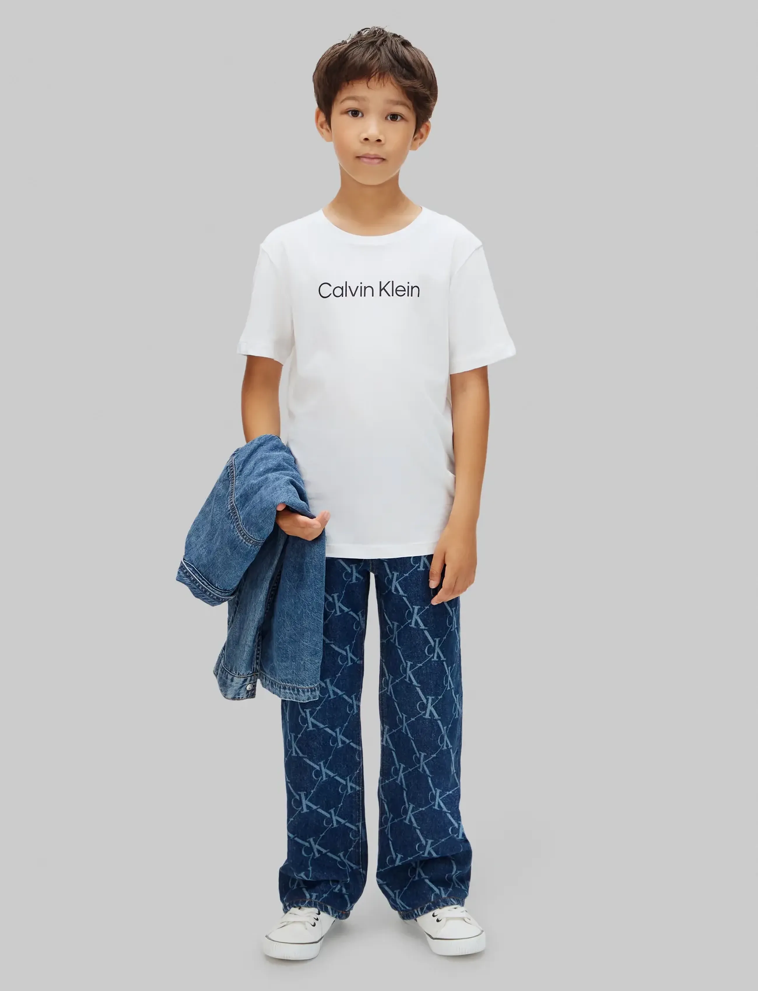 Calvin Klein - BOYS 2PK SS TEE - white white - 5