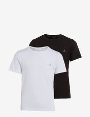 Calvin Klein - 2PK SS TEE - kortærmede t-shirts - white/black - 0