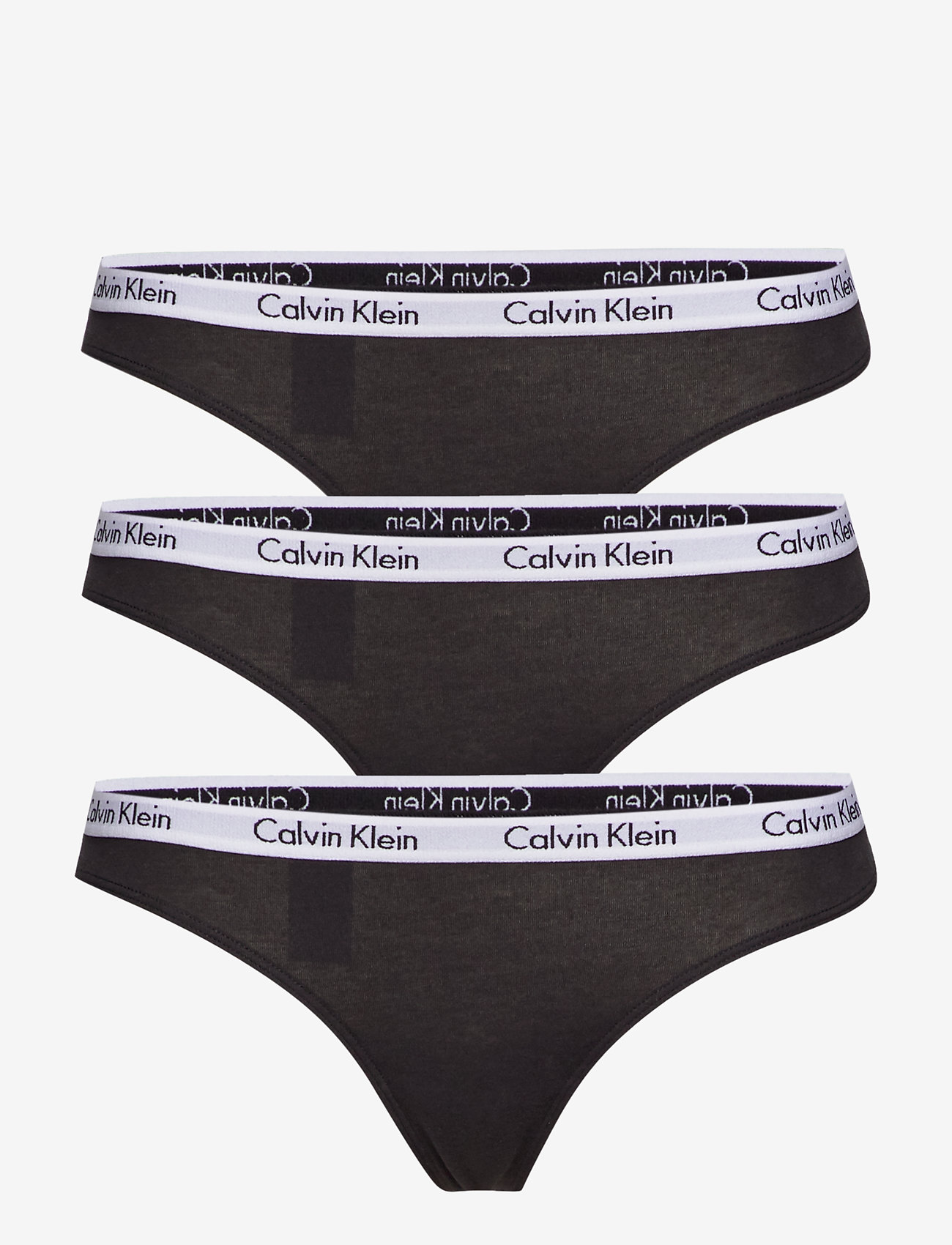 Calvin Klein - THONG 3PK - black/black/black - 0