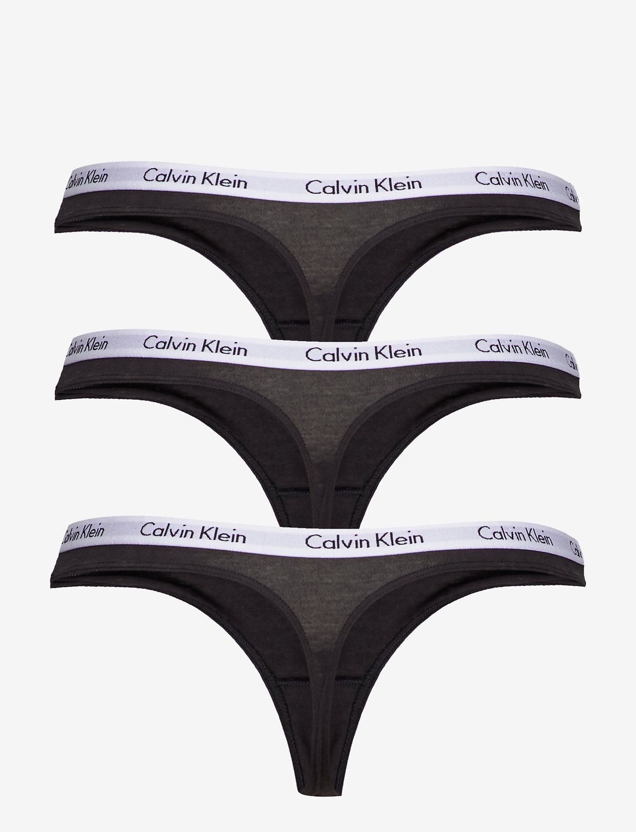 Calvin Klein - THONG 3PK - black/black/black - 1