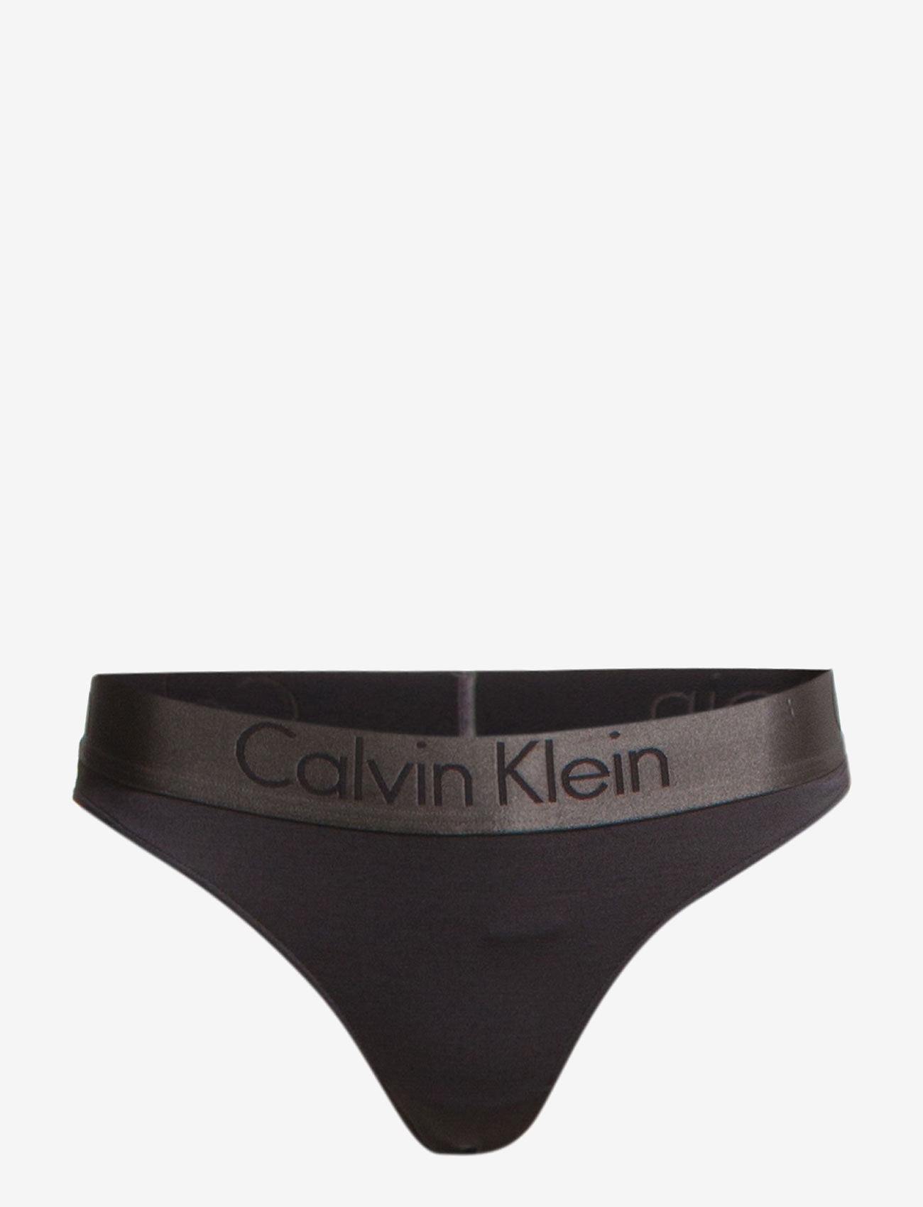 Calvin Klein - THONG - black/shadow gr - 0