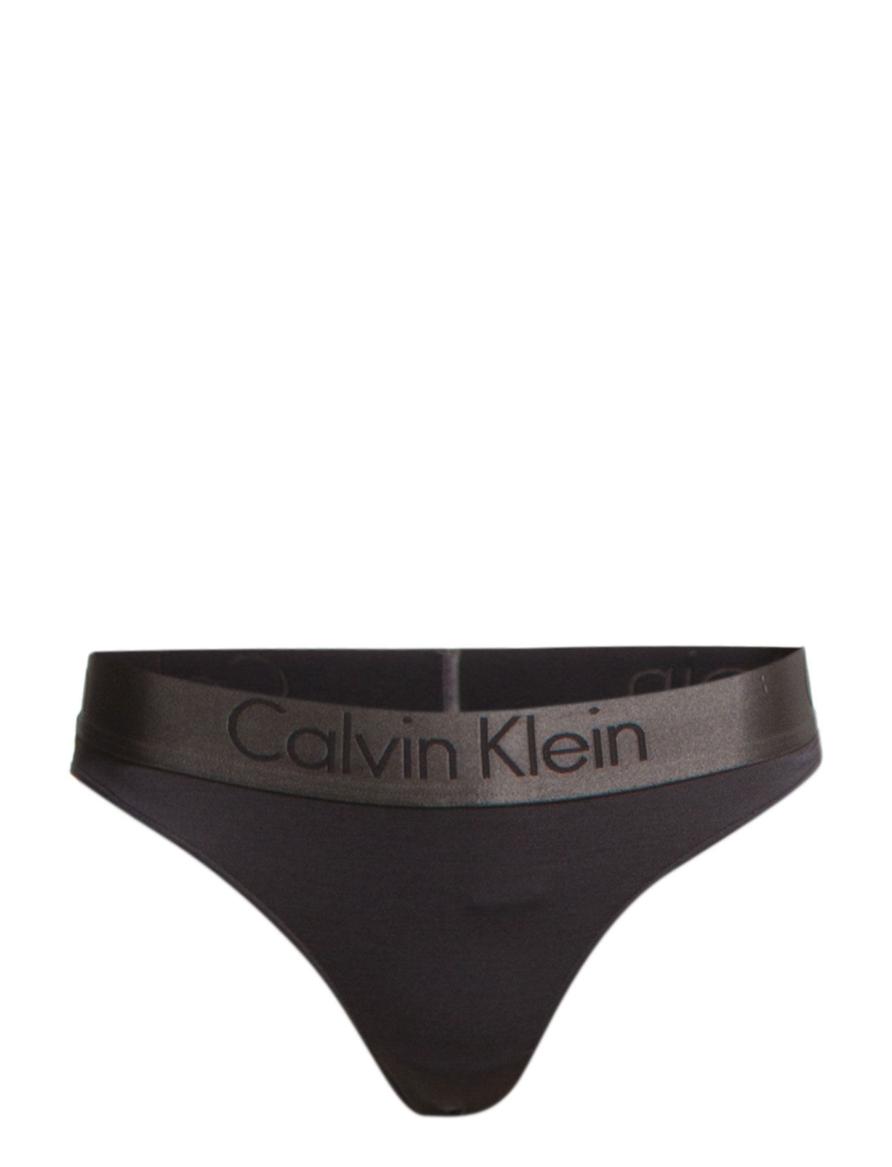 Calvin Klein - THONG - black/shadow gr - 1
