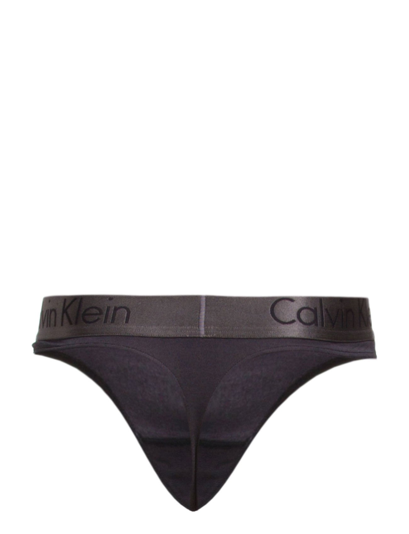 Calvin Klein - THONG - black/shadow gr - 3